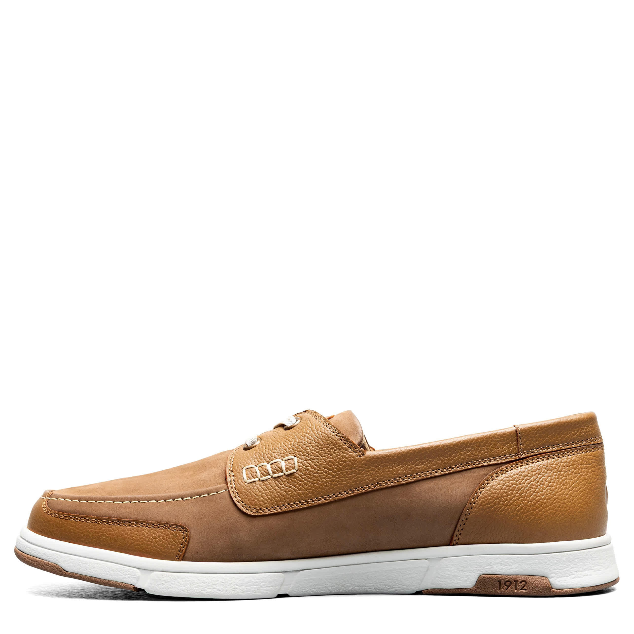 NUNN BUSH-MENS LUCA MOC TOE BOAT SHOE-TAN & 