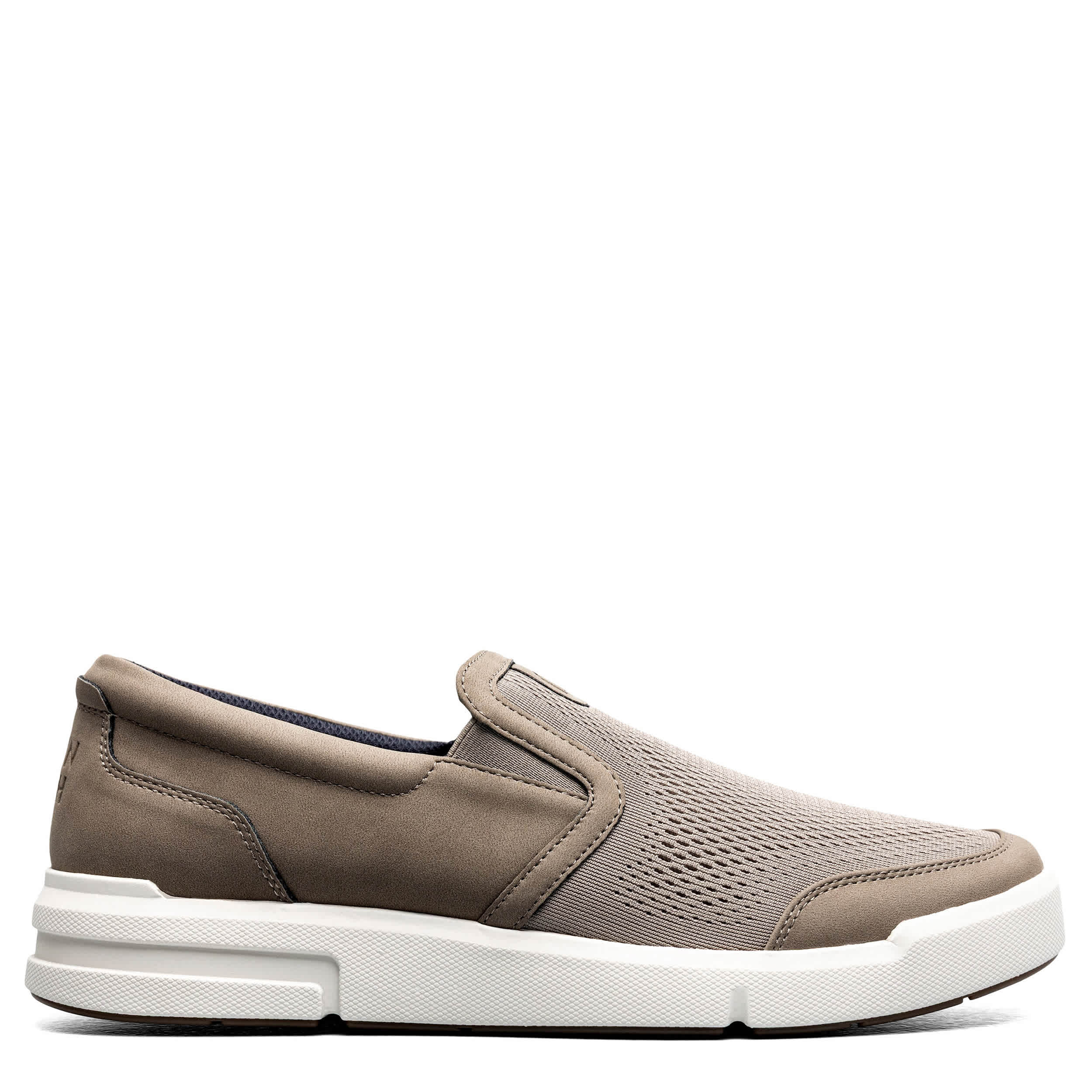 NUNN BUSH-MENS KORE CITY RALLY MESH MOC TOE SLIP ON SNEAKER-MOCHA & 