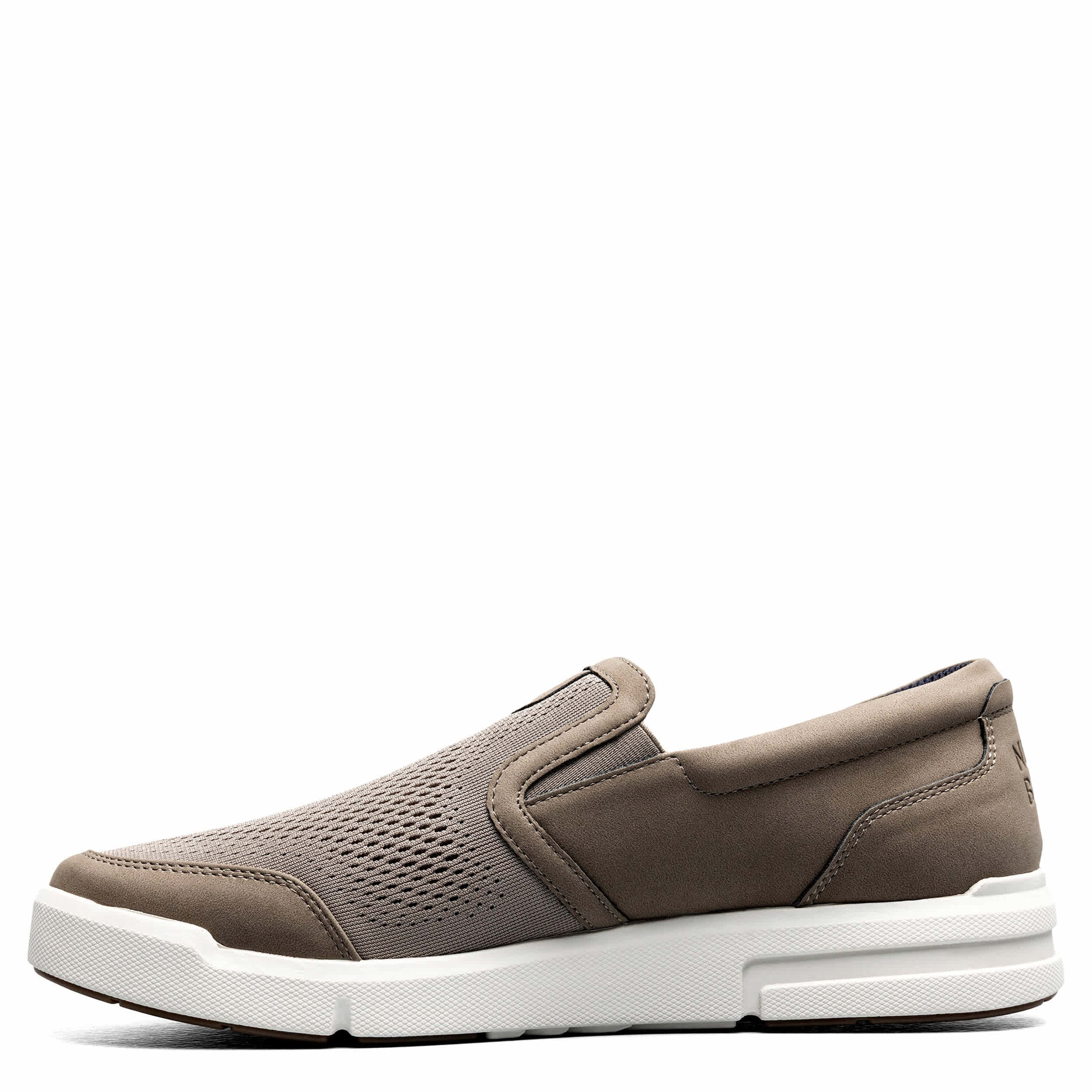 NUNN BUSH-MENS KORE CITY RALLY MESH MOC TOE SLIP ON SNEAKER-MOCHA & 