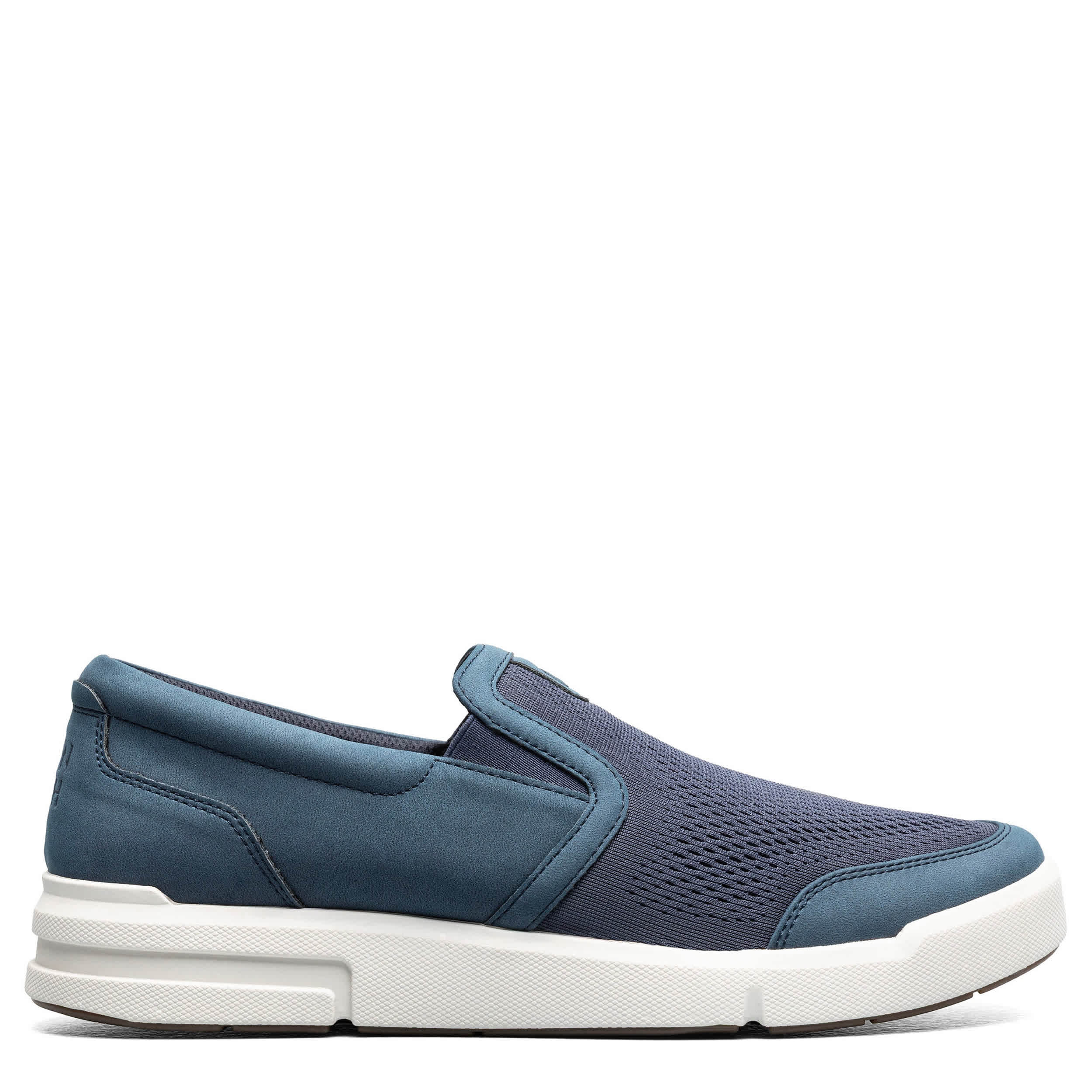 NUNN BUSH-MENS KORE CITY RALLY MESH MOC TOE SLIP ON SNEAKER-NAVY & 