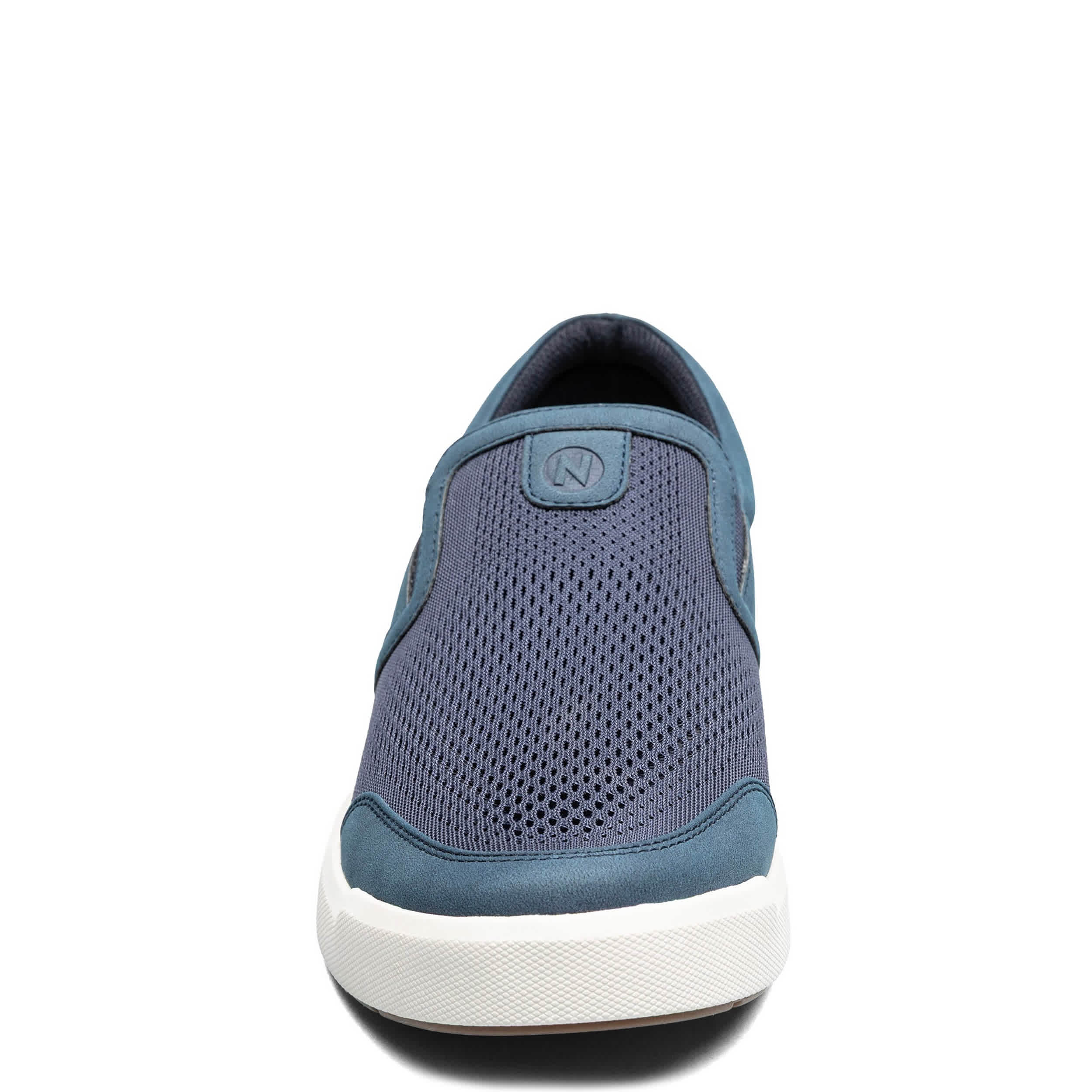 NUNN BUSH-MENS KORE CITY RALLY MESH MOC TOE SLIP ON SNEAKER-NAVY & 