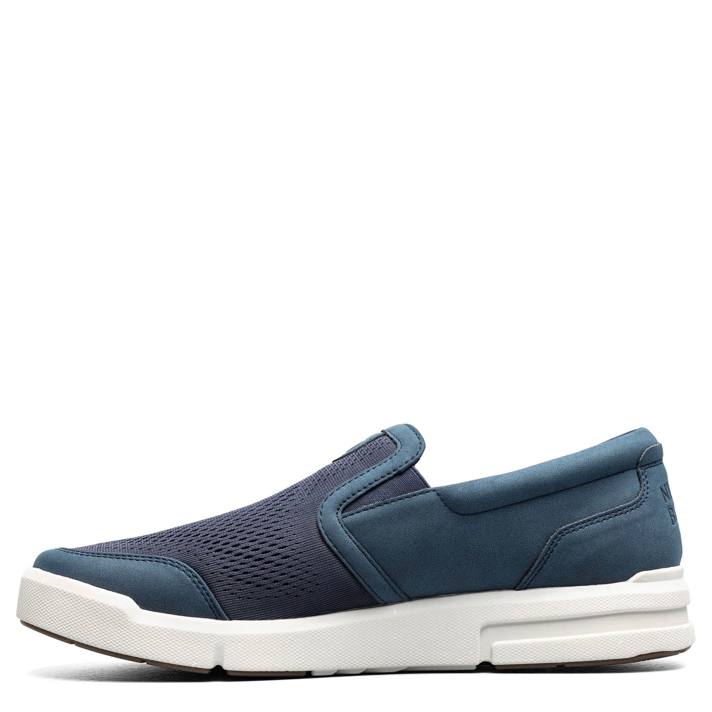 NUNN BUSH-MENS KORE CITY RALLY MESH MOC TOE SLIP ON SNEAKER-NAVY & 