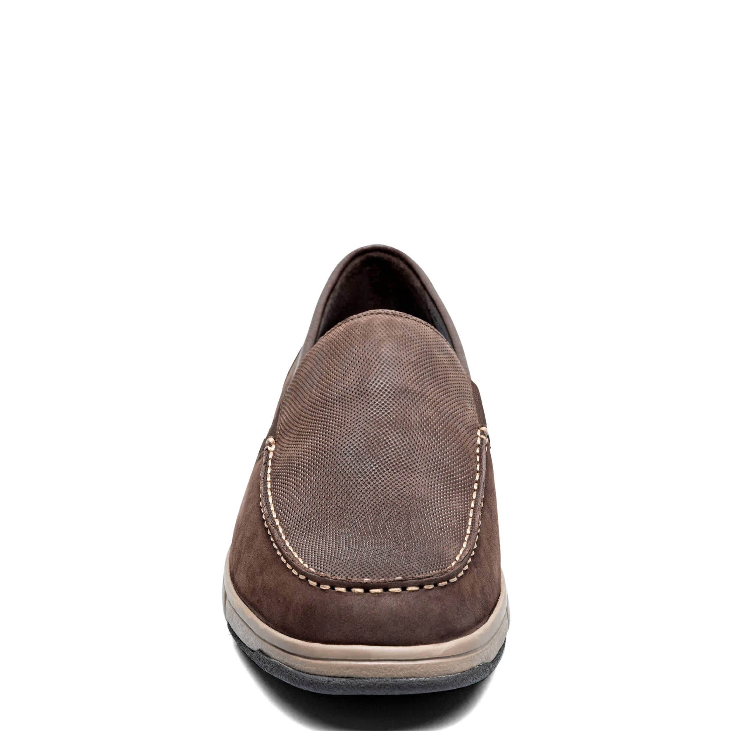 NUNN BUSH-MENS LUCA MOC TOE VENETIAN SLIP ON SHOE-BROWN & 