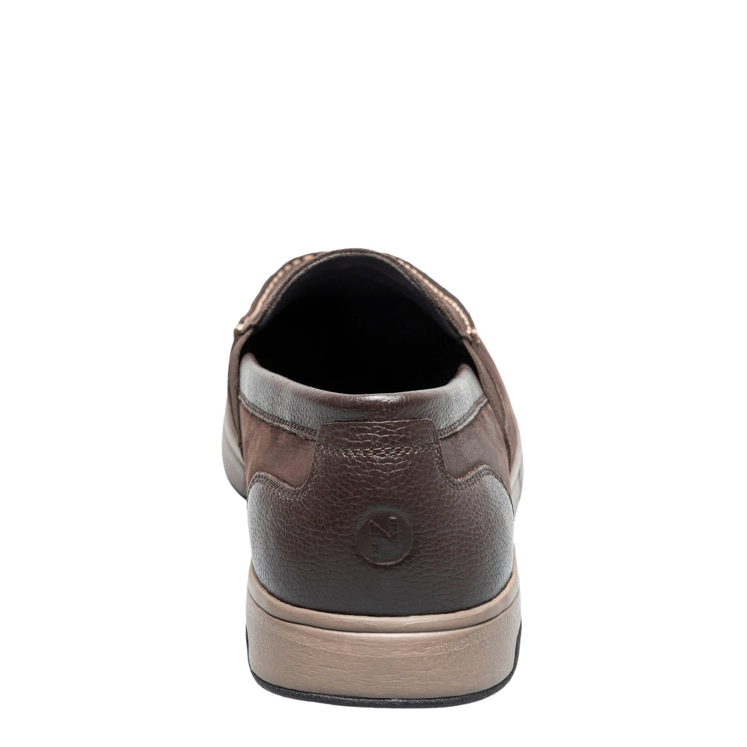NUNN BUSH-MENS LUCA MOC TOE VENETIAN SLIP ON SHOE-BROWN & 