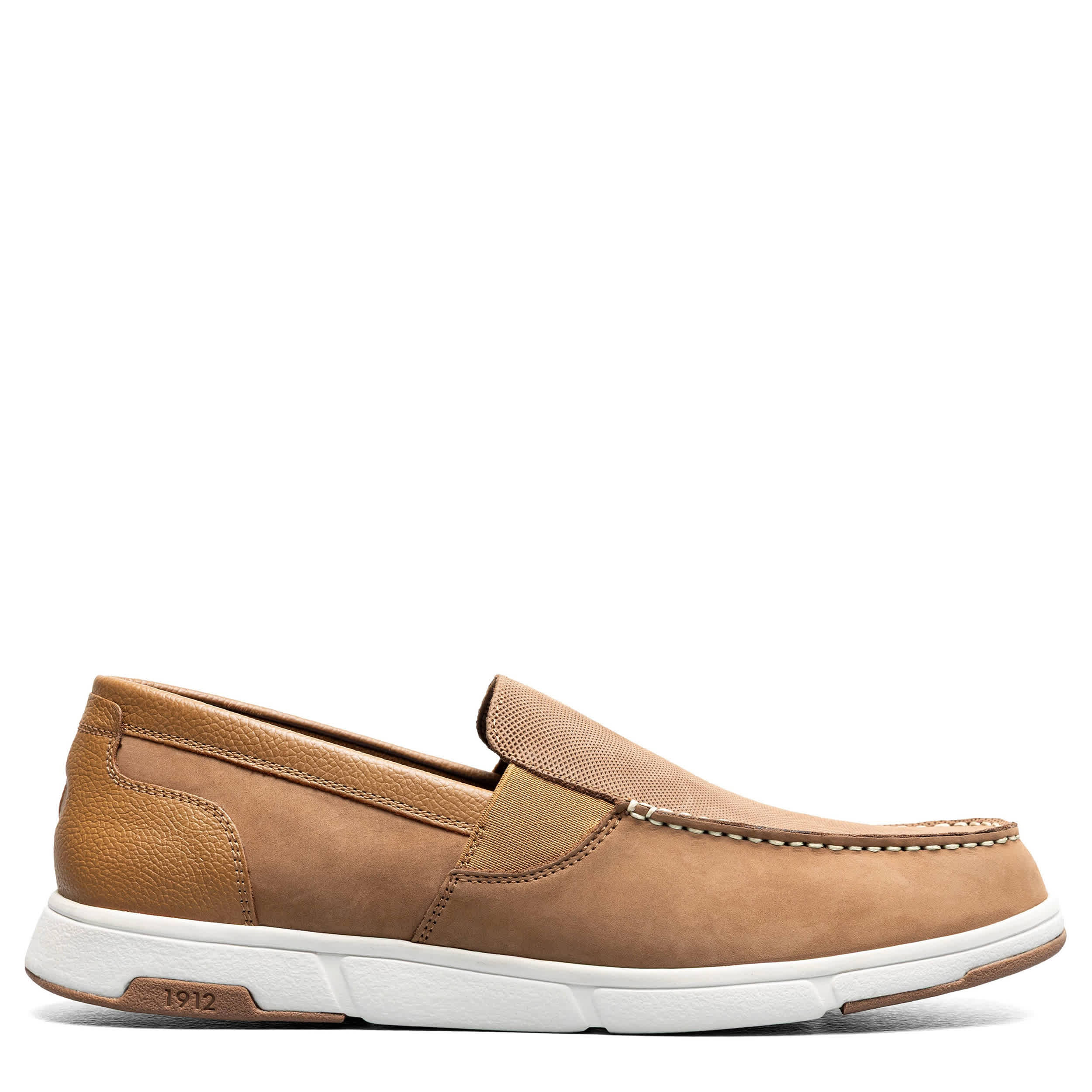 NUNN BUSH-MENS LUCA MOC TOE VENETIAN SLIP ON SHOE-TAN & 