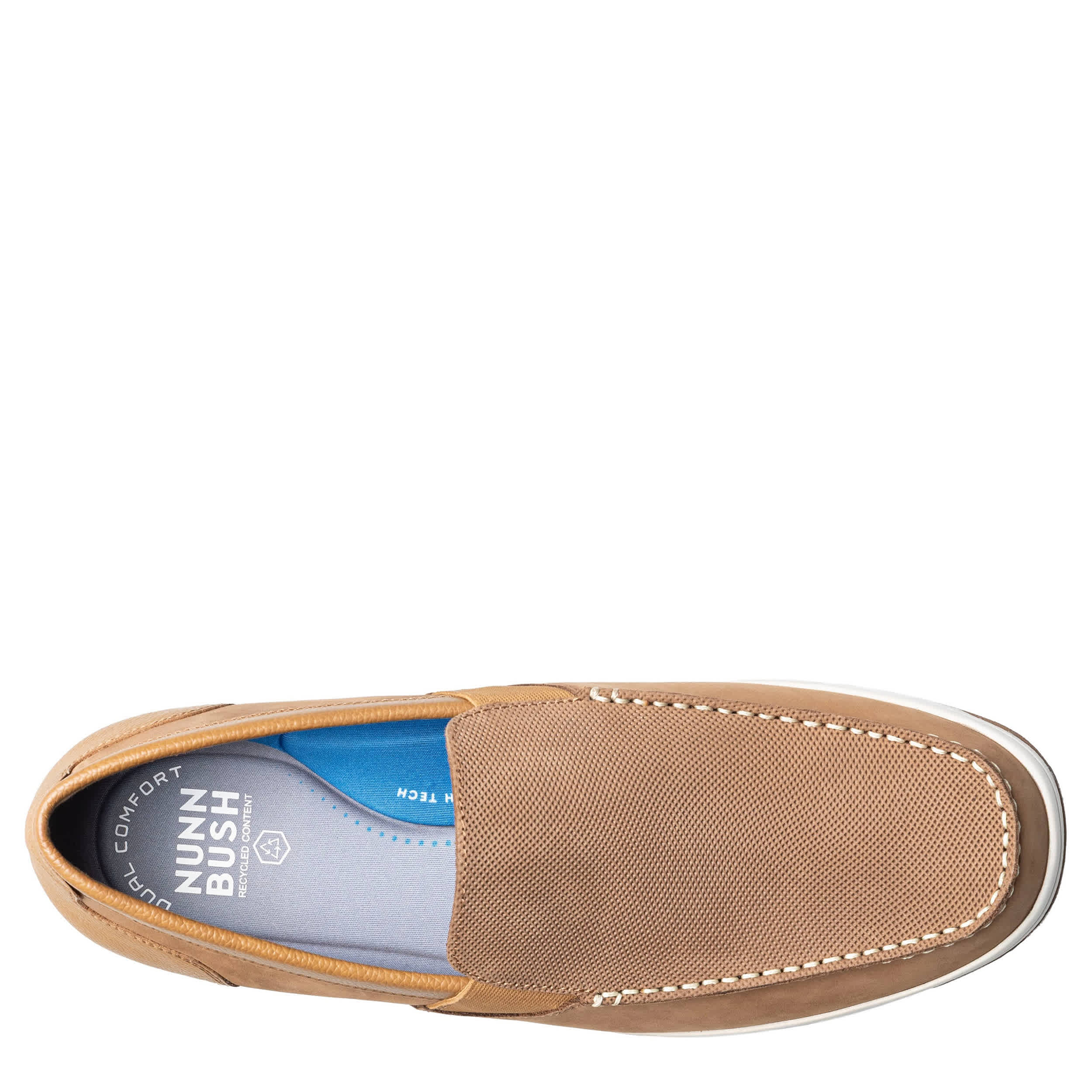 NUNN BUSH-MENS LUCA MOC TOE VENETIAN SLIP ON SHOE-TAN & 