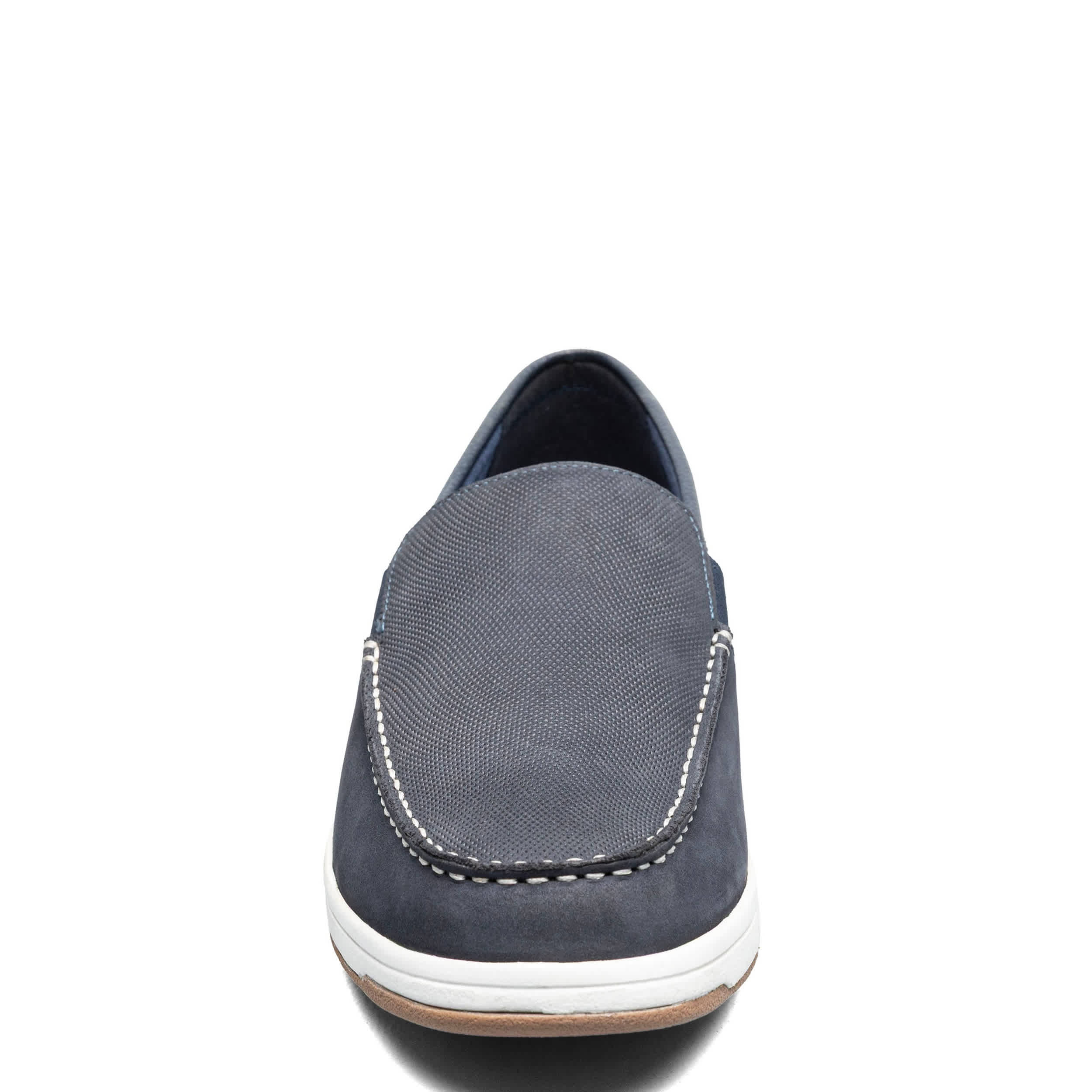 NUNN BUSH-MENS LUCA MOC TOE VENETIAN SLIP ON SHOE-NAVY & 