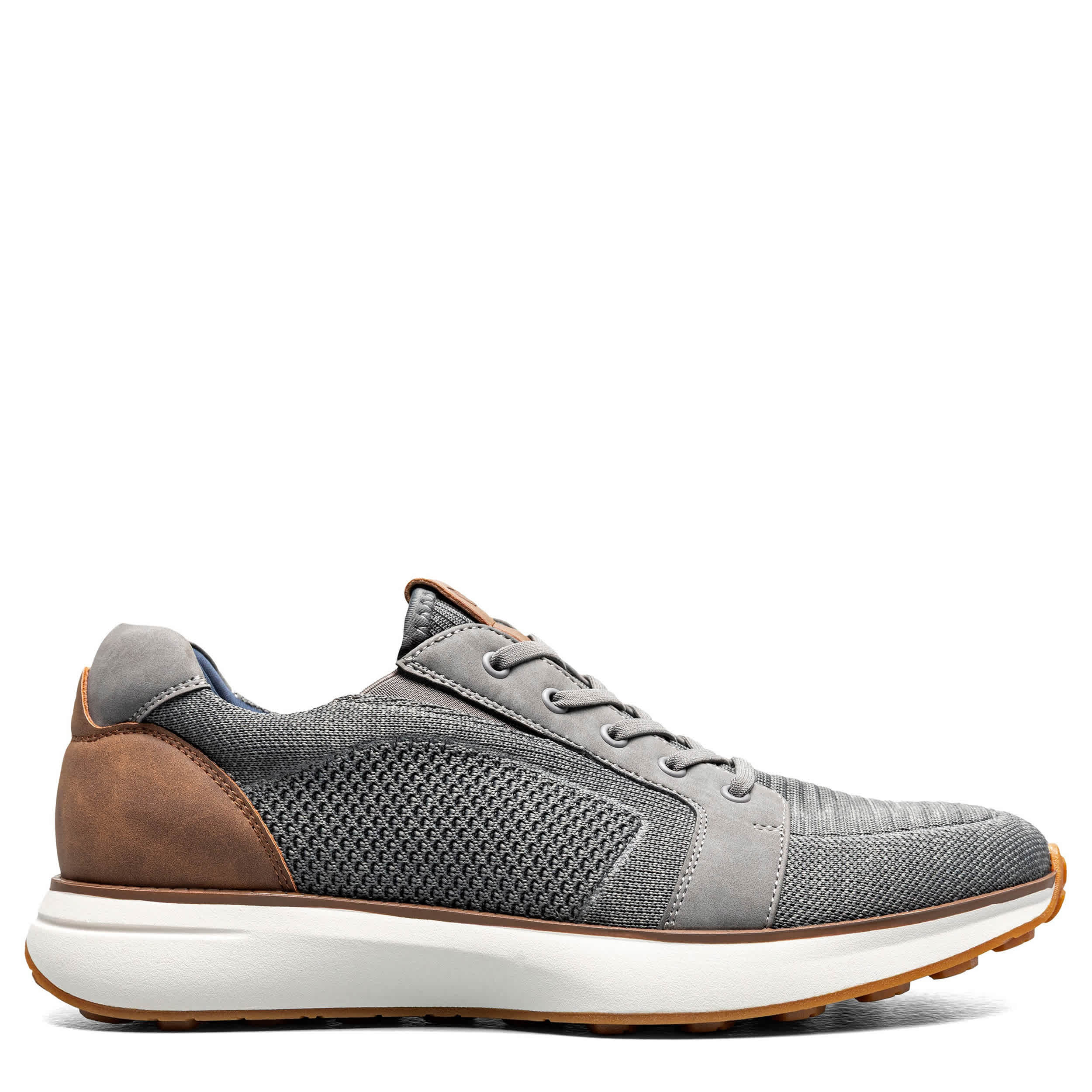 NUNN BUSH-MENS KORE SWIFT KNIT MOC TOE SNEAKER-GREY & MULTICOLOR