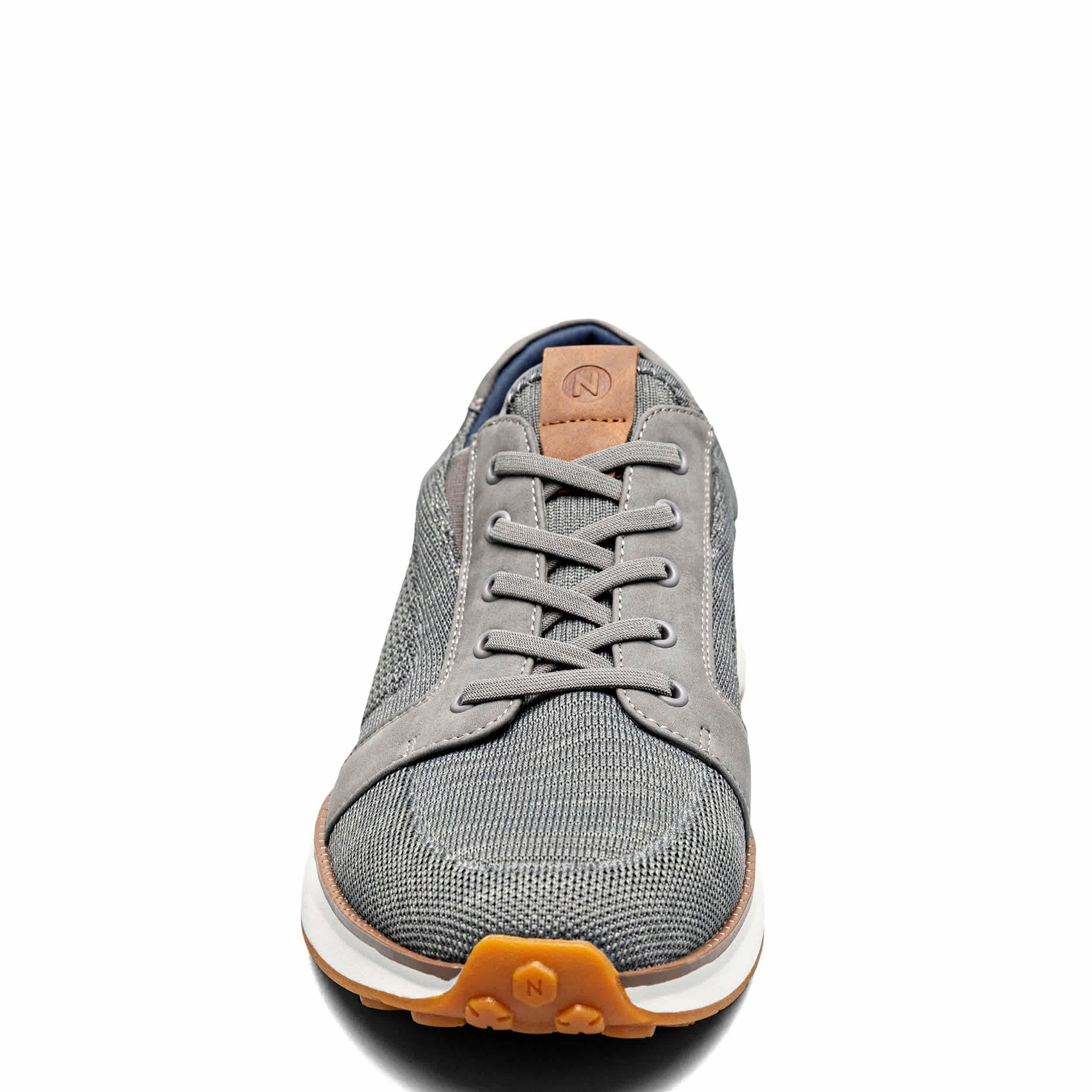 NUNN BUSH-MENS KORE SWIFT KNIT MOC TOE SNEAKER-GREY & MULTICOLOR