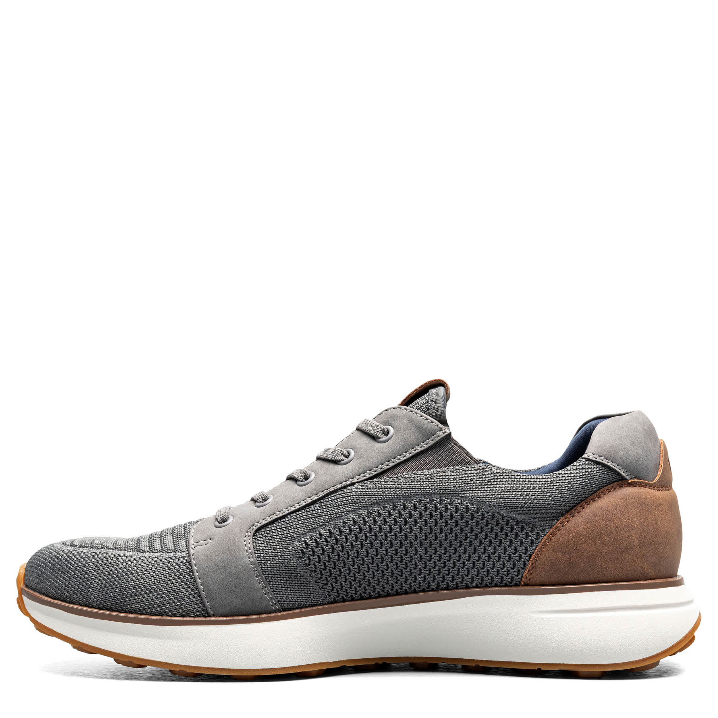 NUNN BUSH-MENS KORE SWIFT KNIT MOC TOE SNEAKER-GREY & MULTICOLOR