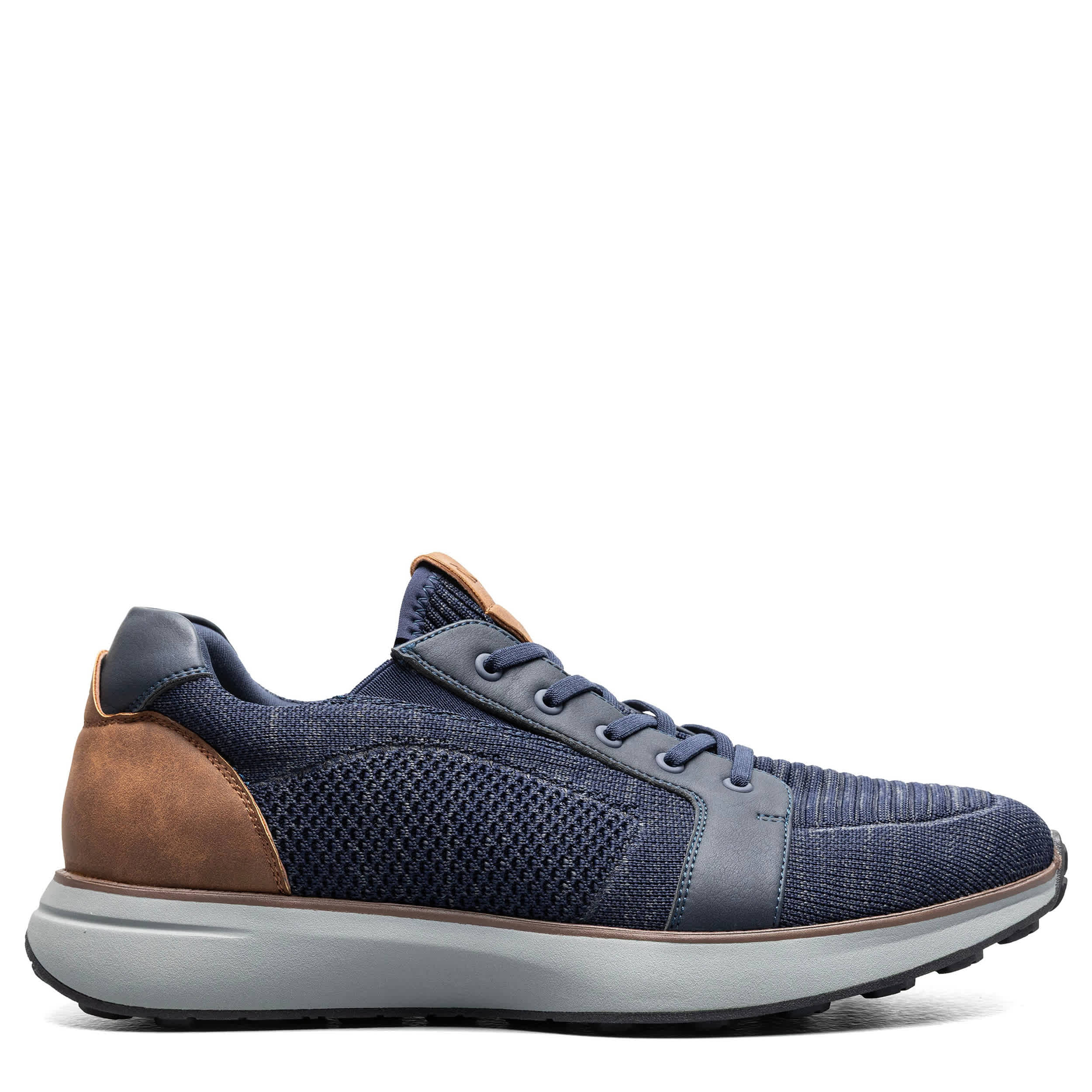 NUNN BUSH-MENS KORE SWIFT KNIT MOC TOE SNEAKER-NAVY & MULTICOLOR