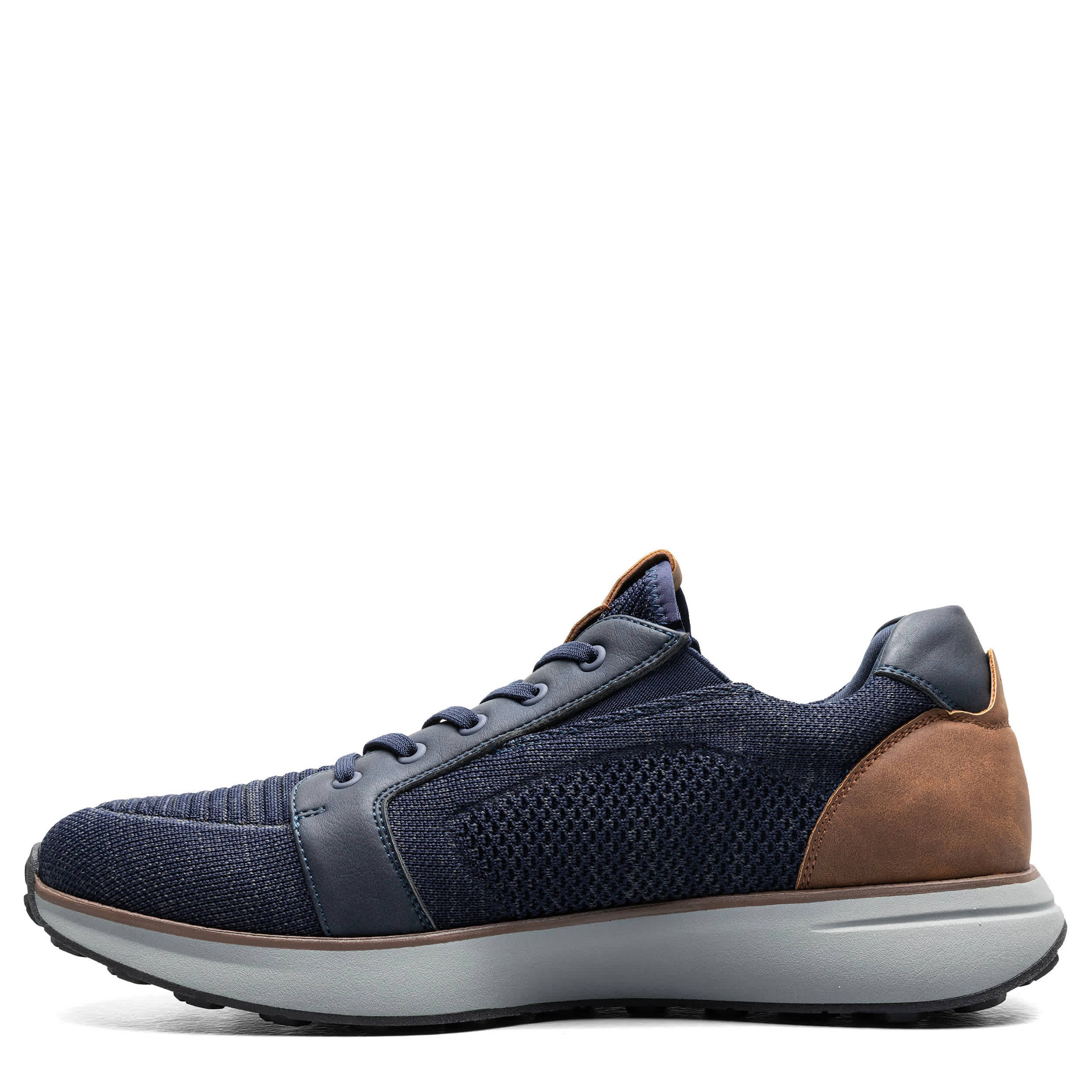 NUNN BUSH-MENS KORE SWIFT KNIT MOC TOE SNEAKER-NAVY & MULTICOLOR