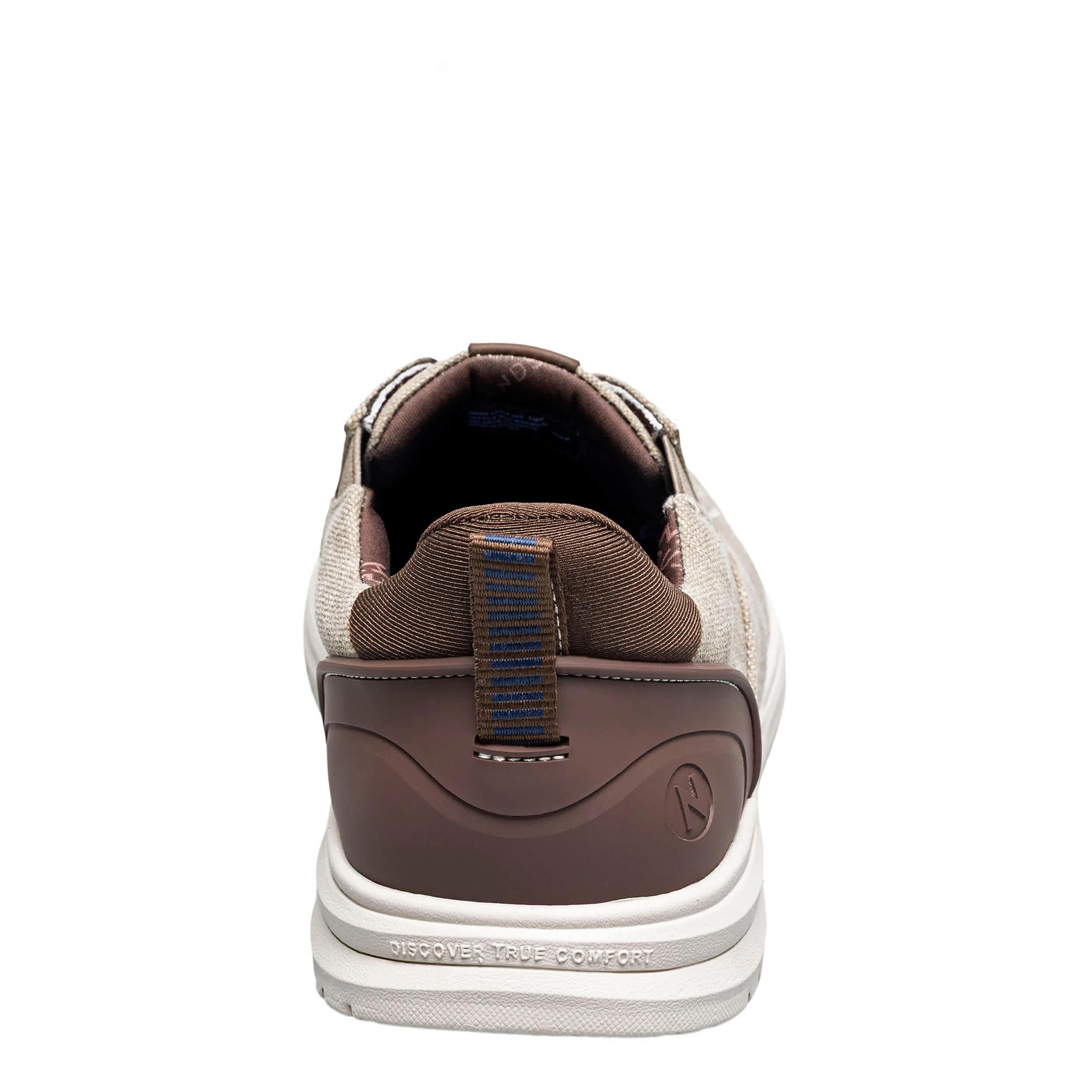 NUNN BUSH-MENS BREW CITY CANVAS EZ HANDS FREE MOC TOE SHOE-STONE & MULTICOLOR
