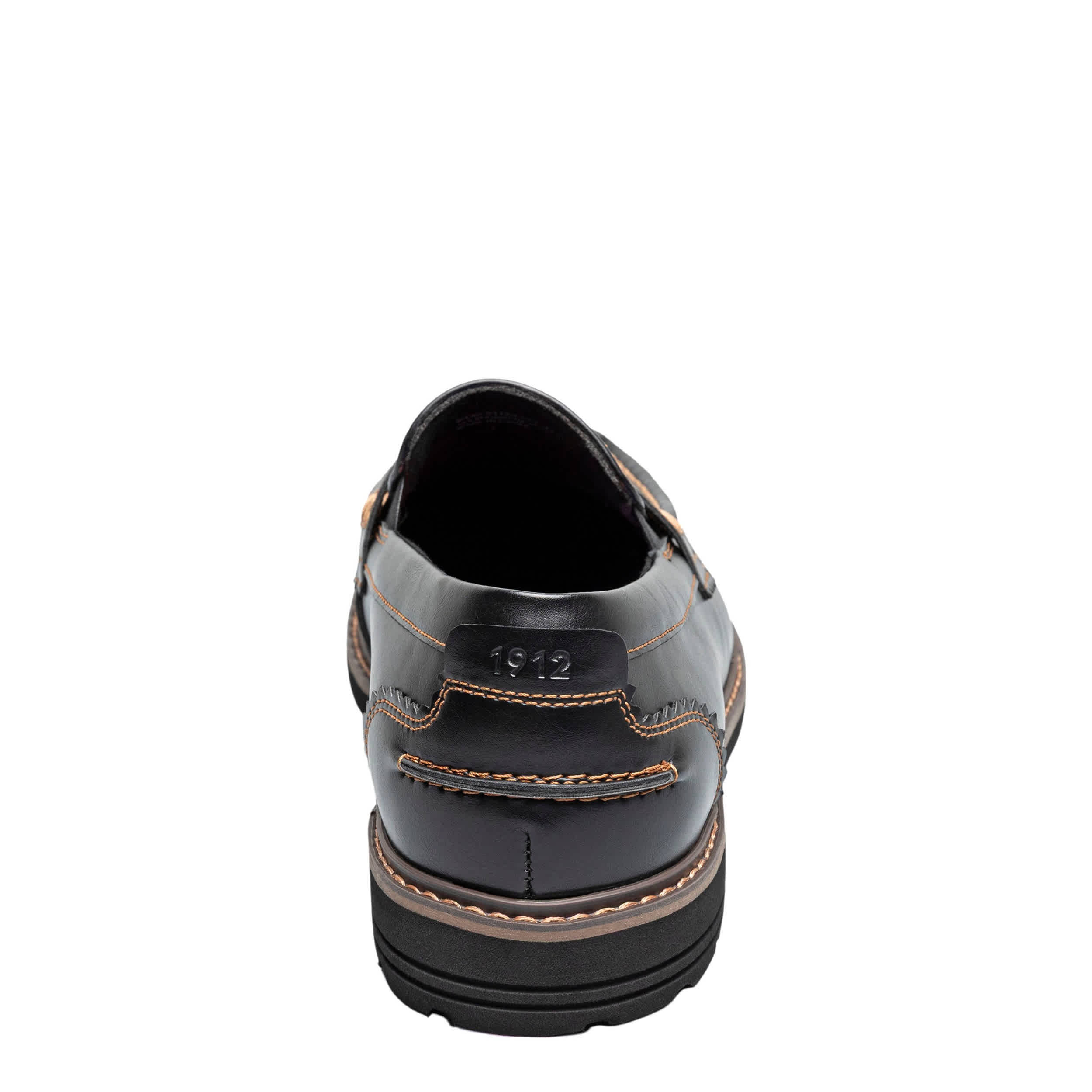 NUNN BUSH-MENS OSLO MOC TOE PENNY LOAFER-BLACK & 