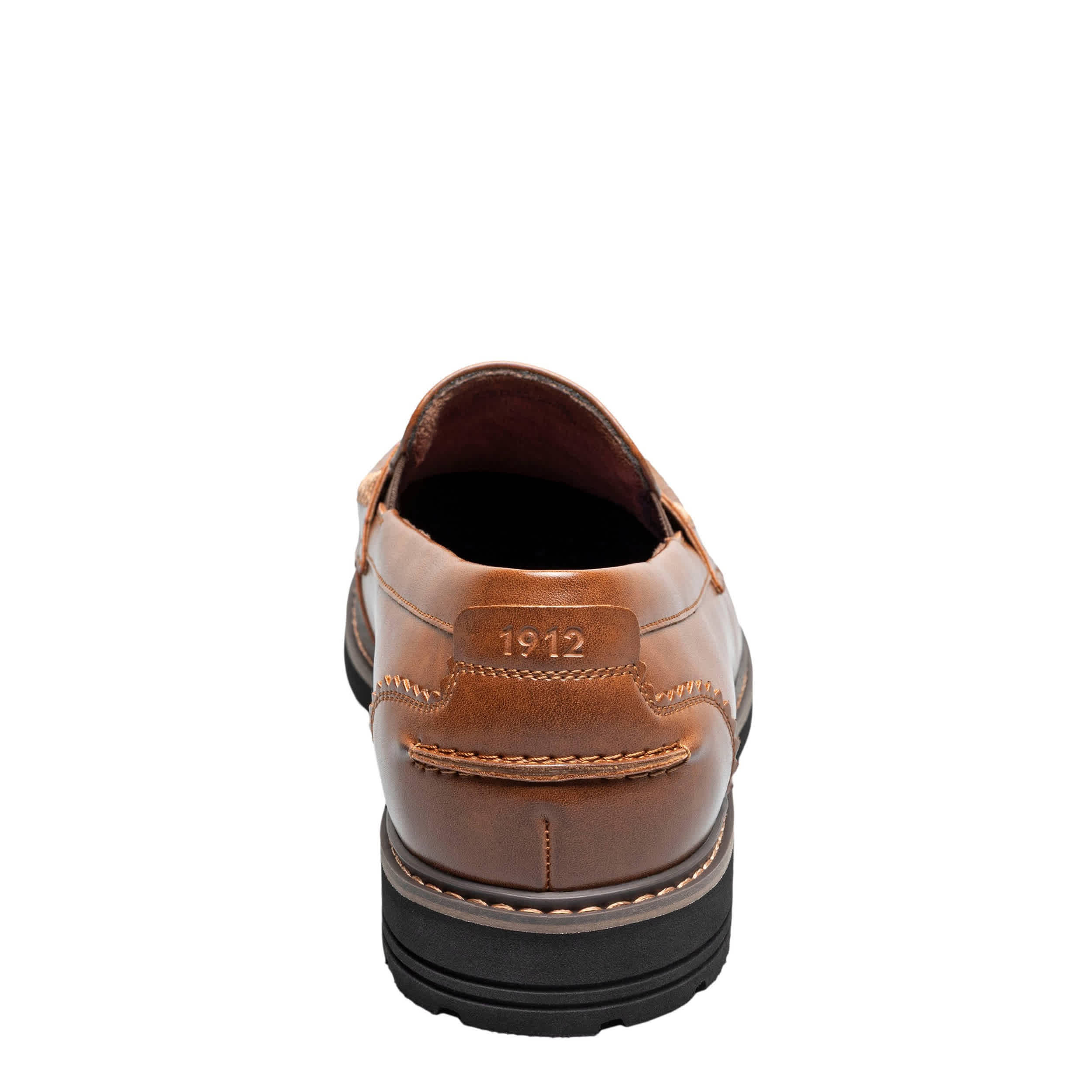 NUNN BUSH-MENS OSLO MOC TOE PENNY LOAFER-COGNAC & 