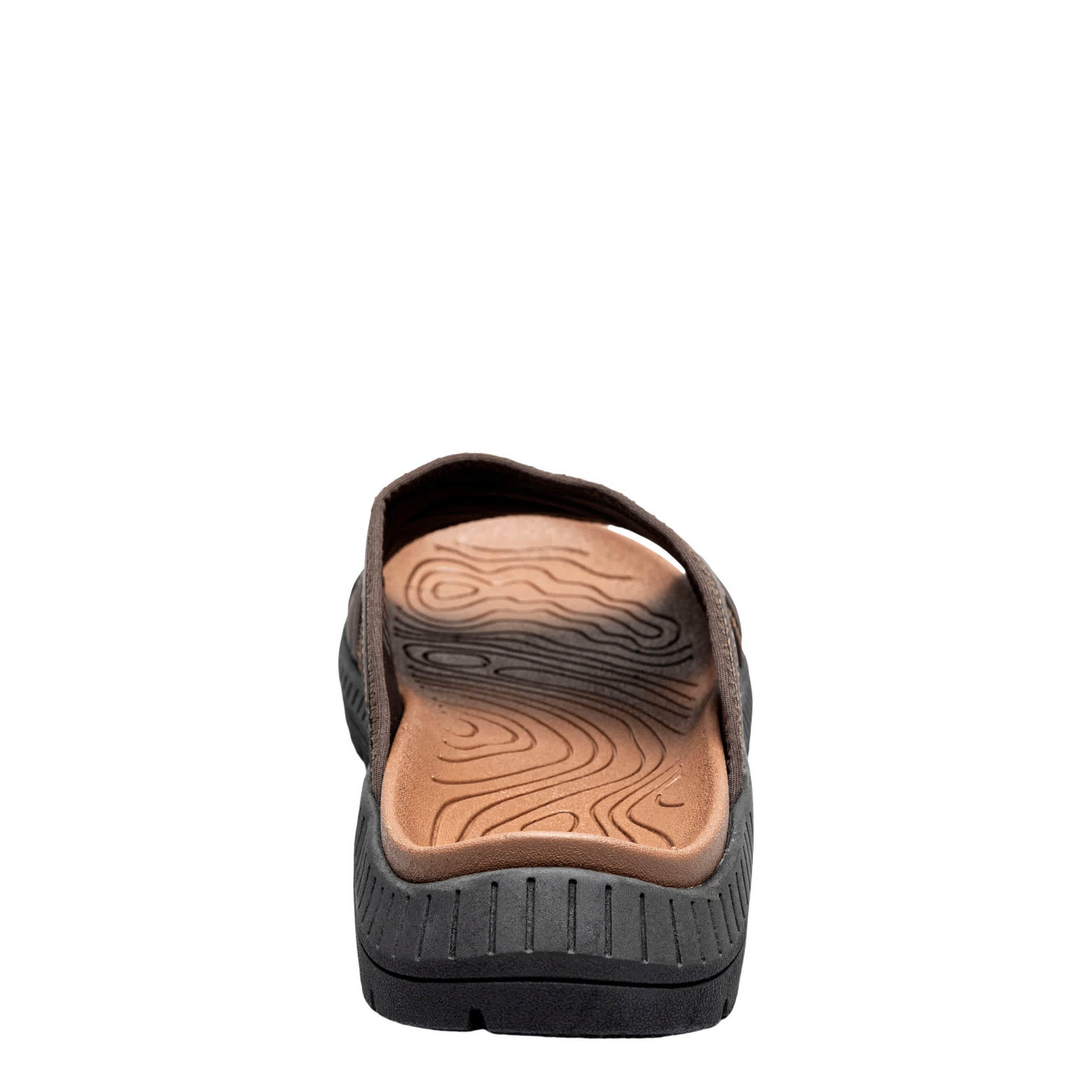 NUNN BUSH-MENS LAGUNA SLIDE SANDAL-BROWN & 