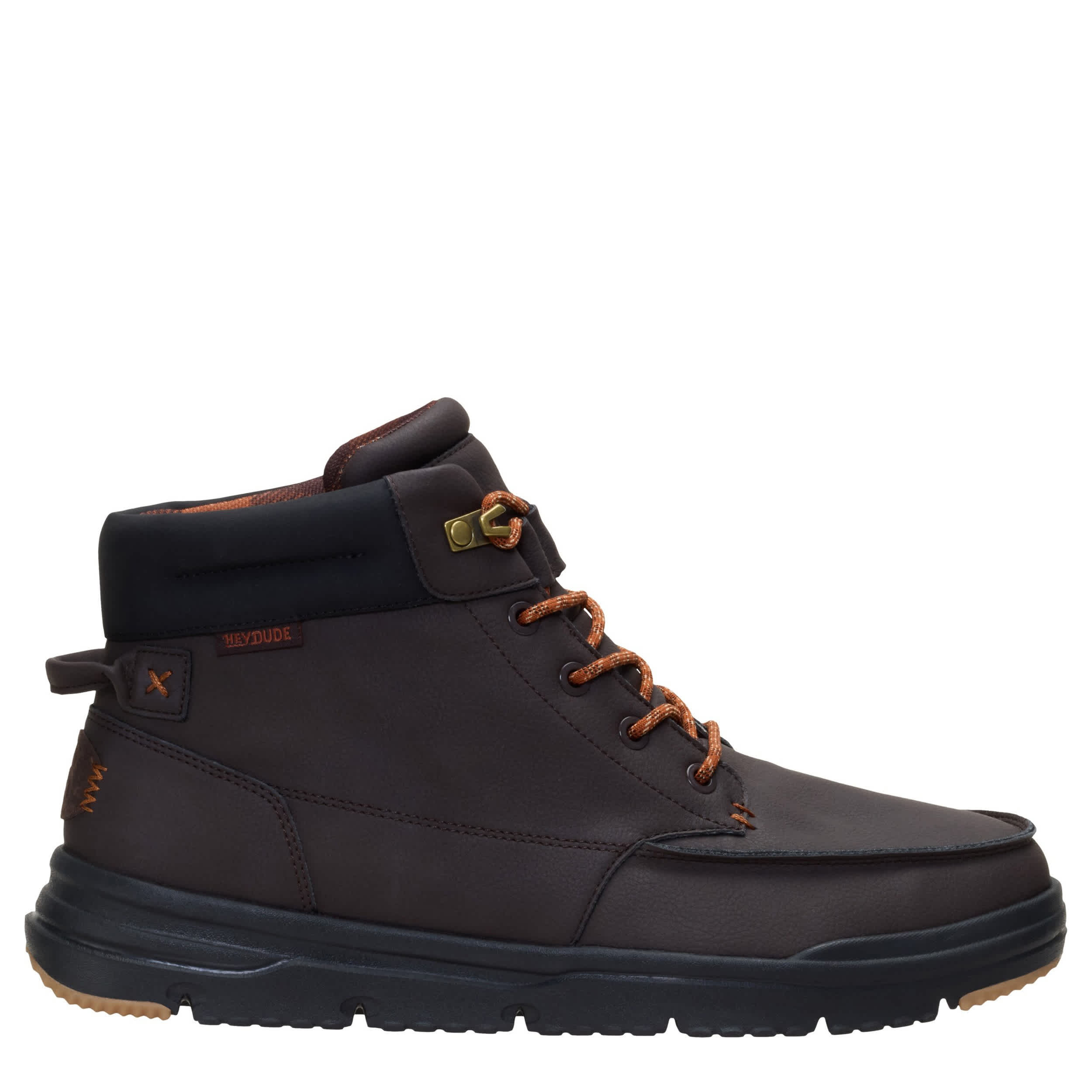 HEYDUDE-MENS BRADLEY II SNEAKER BOOT-CHOCOLATE & 