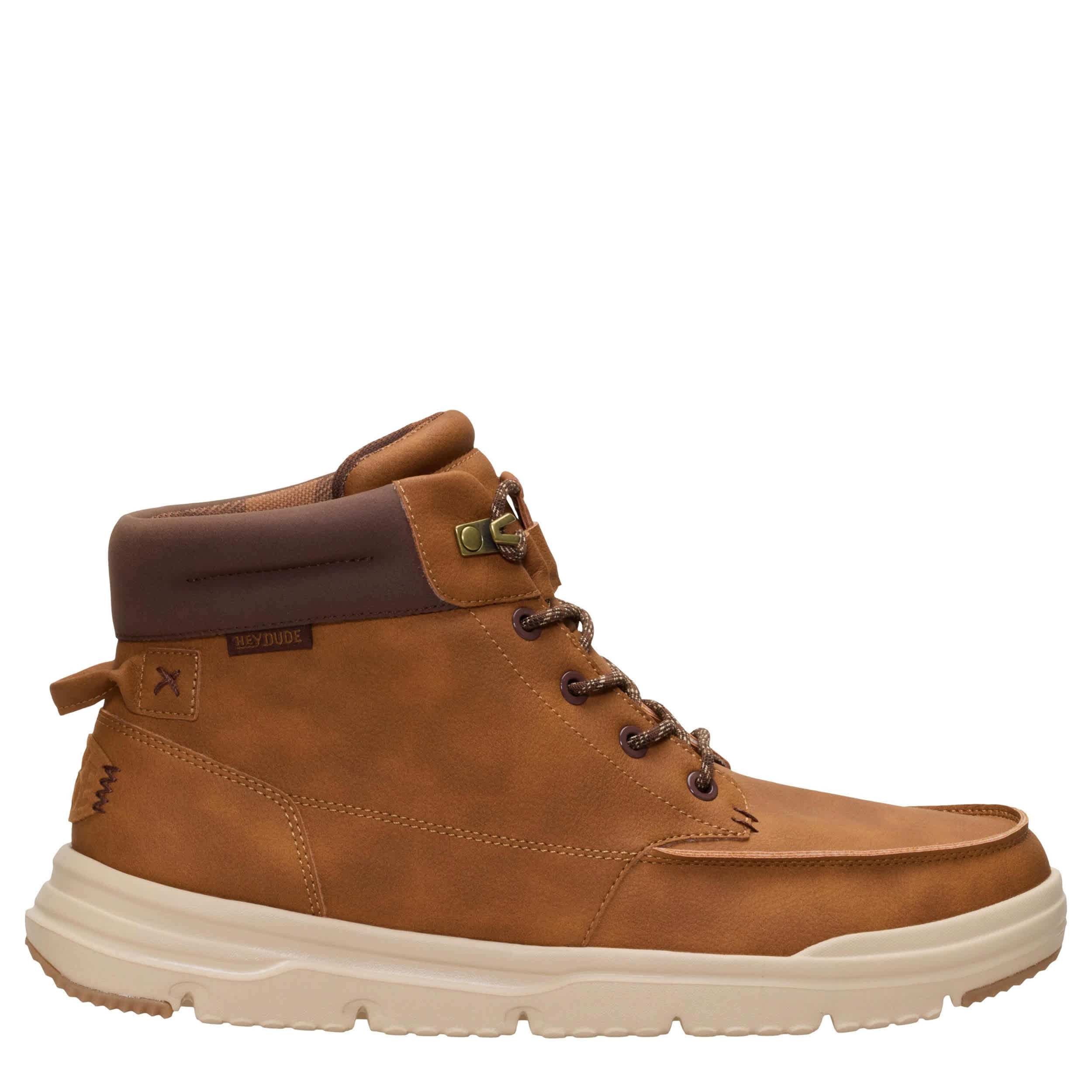 HEYDUDE-MENS BRADLEY II SNEAKER BOOT-COGNAC & 
