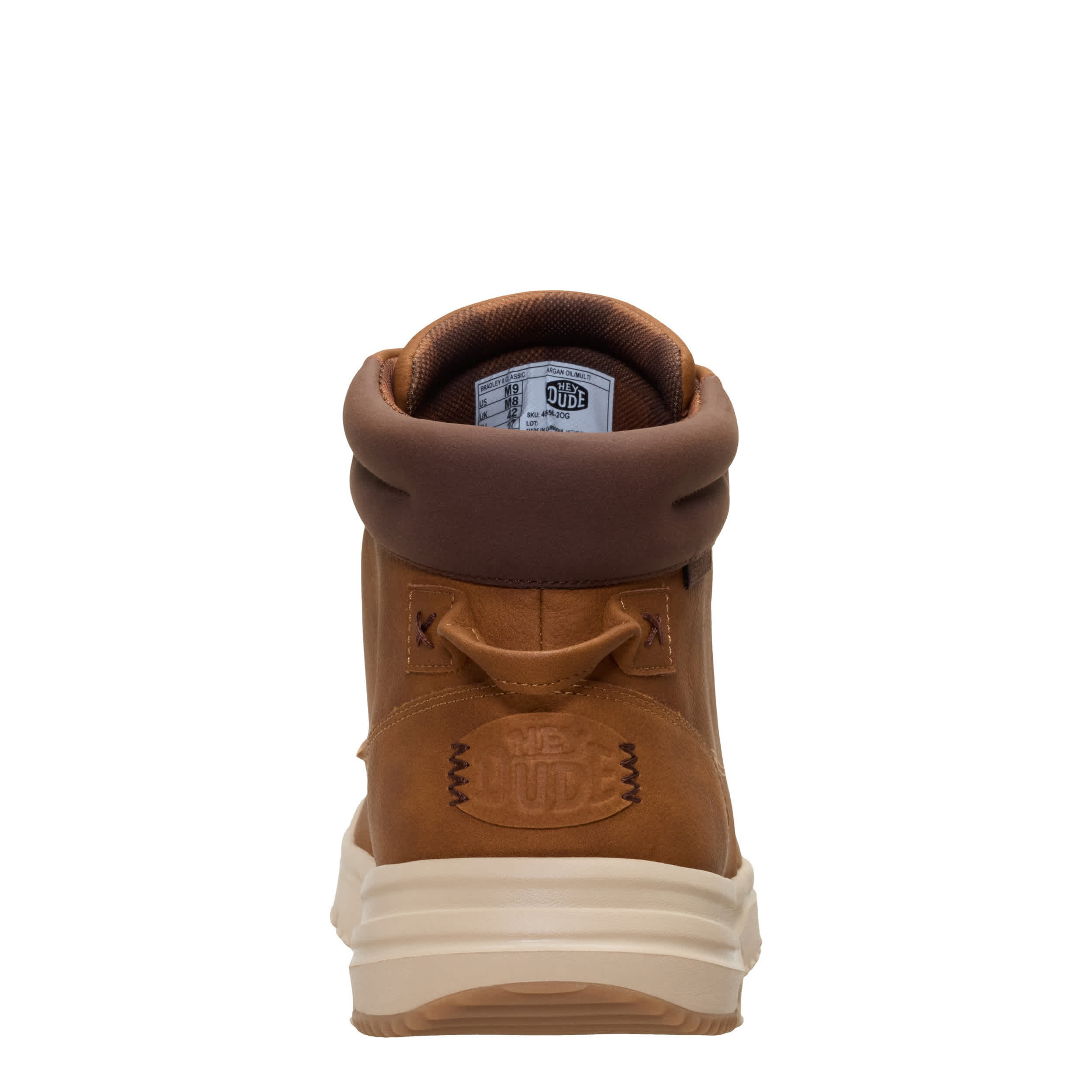 HEYDUDE-MENS BRADLEY II SNEAKER BOOT-COGNAC & 