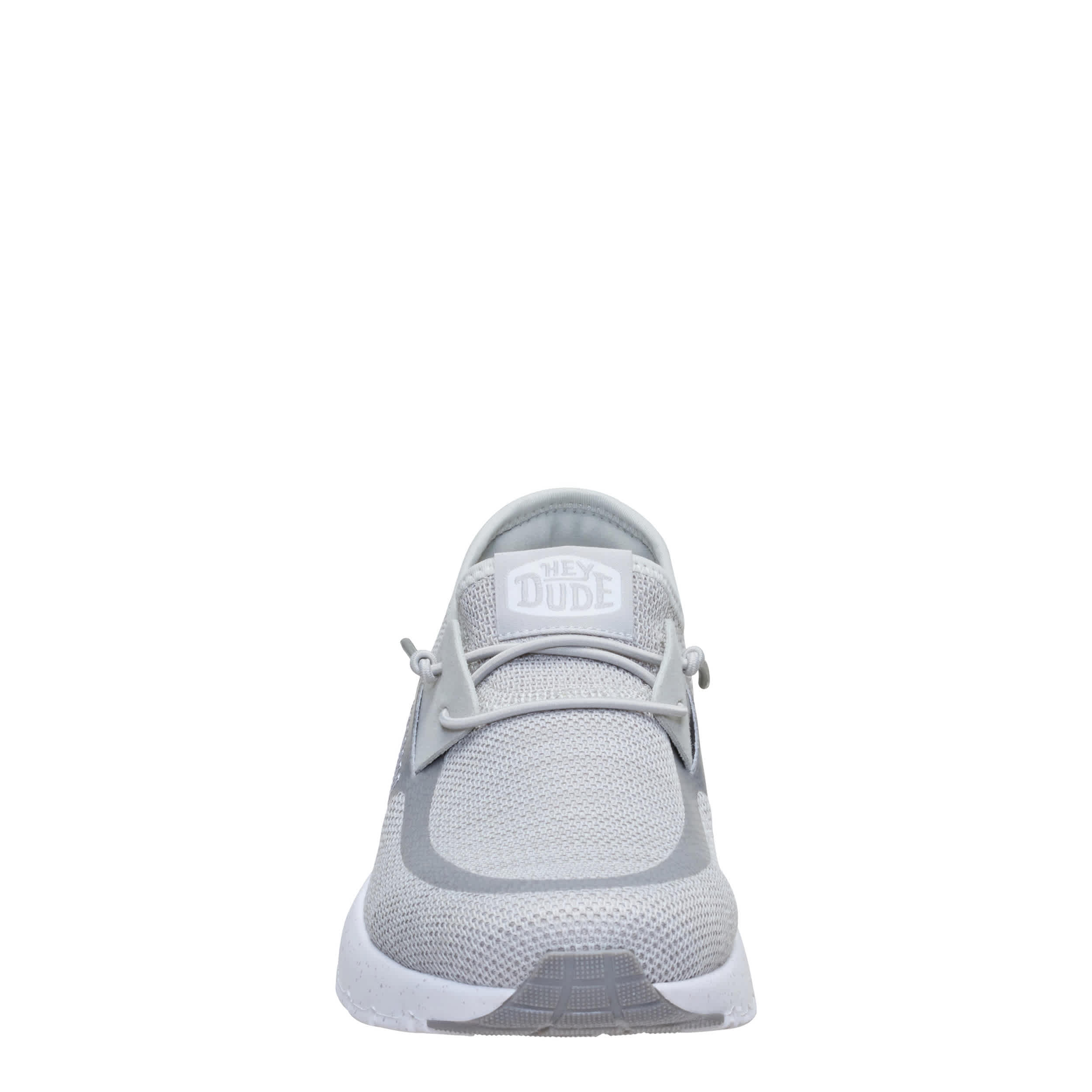HEYDUDE-MENS SIROCCO STRETCH SOX SLIP ON SNEAKER-GREY & 