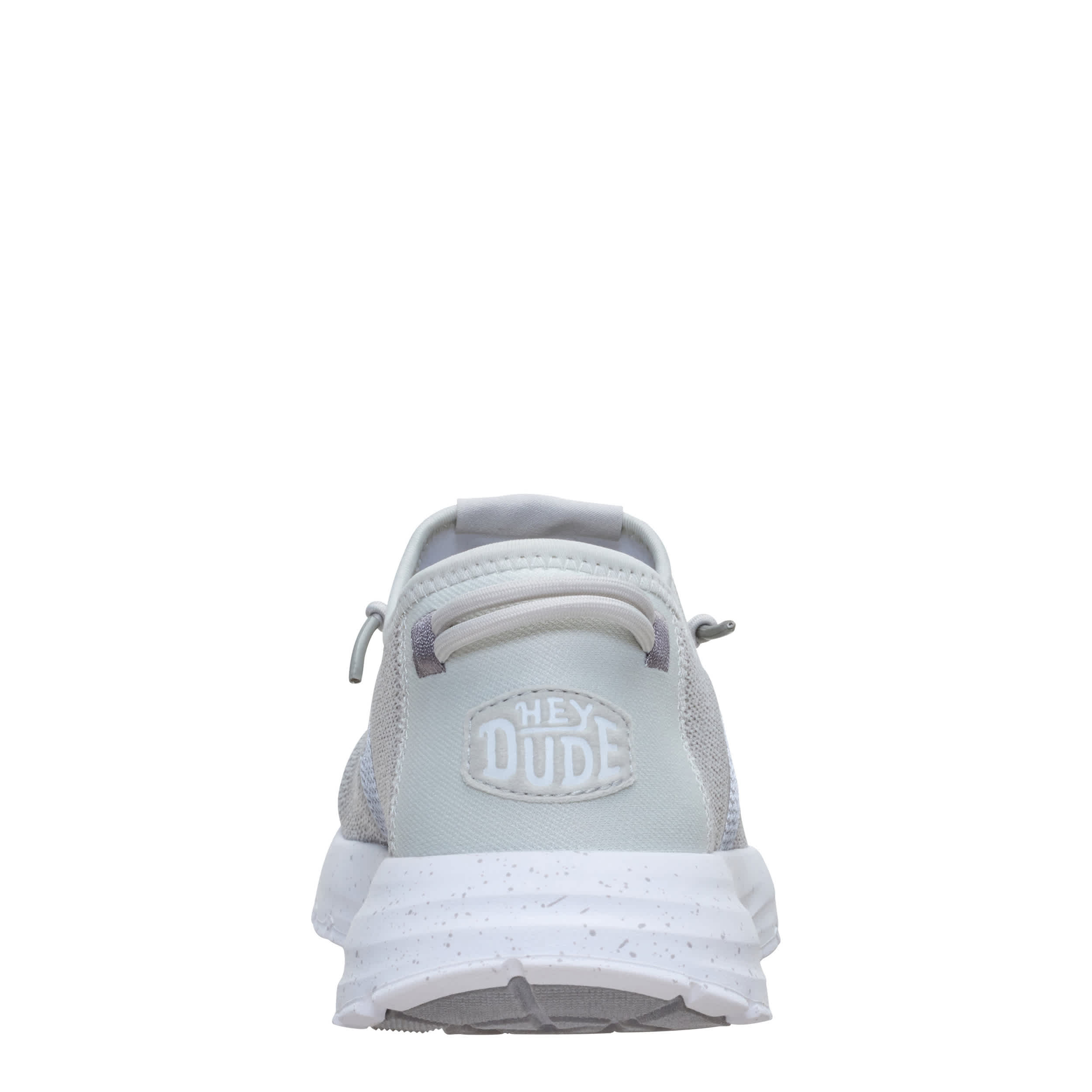 HEYDUDE-MENS SIROCCO STRETCH SOX SLIP ON SNEAKER-GREY & 