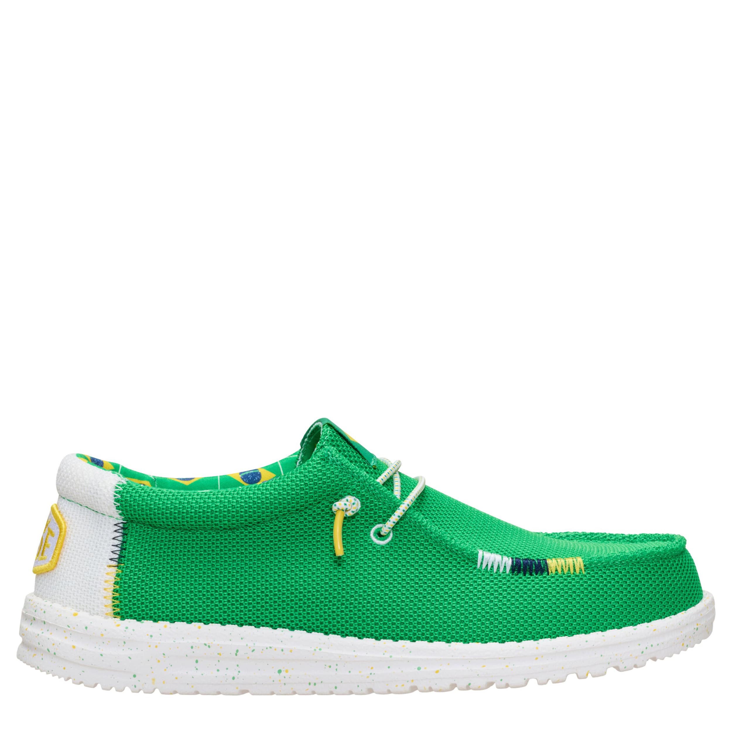 HEYDUDE-MENS WALLY BRAZIL-GREEN & 