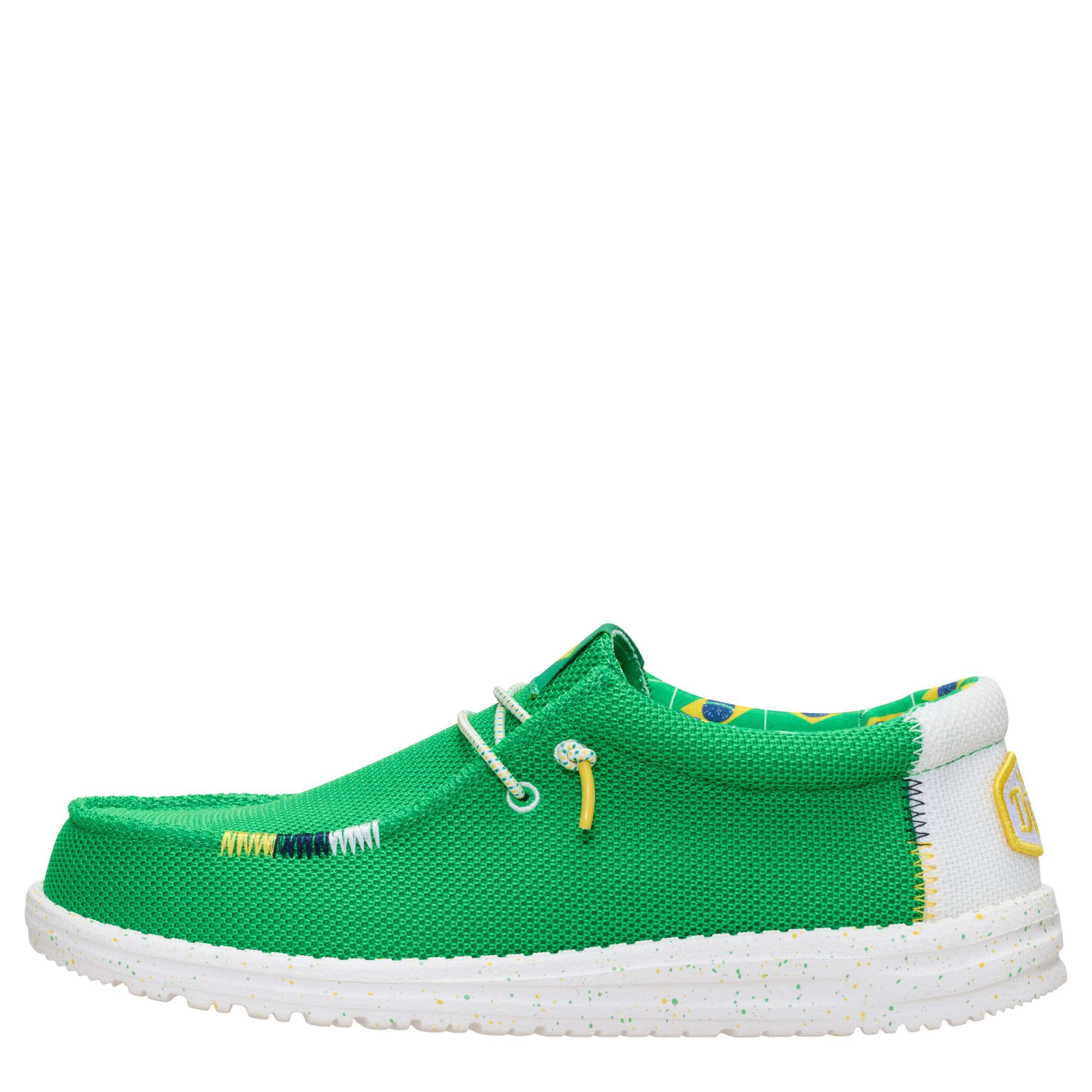 HEYDUDE-MENS WALLY BRAZIL-GREEN & 
