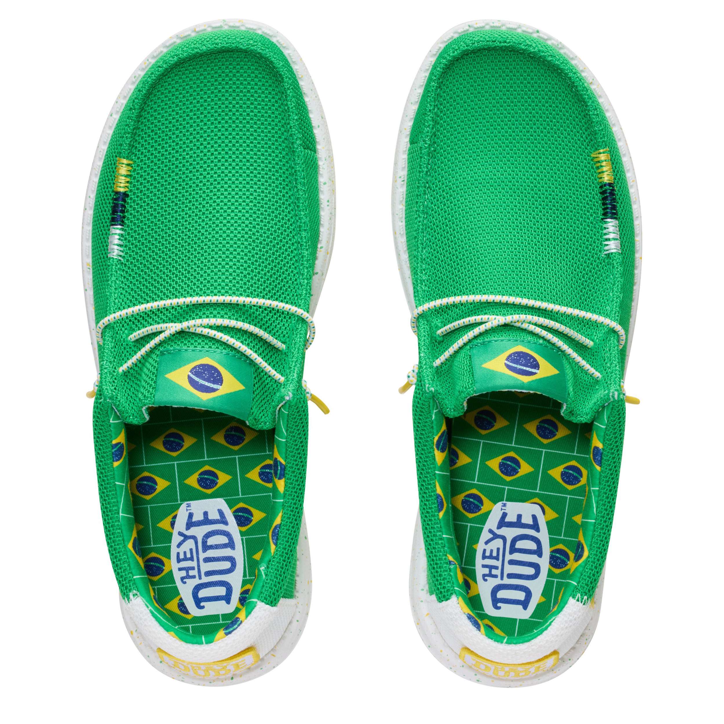 HEYDUDE-MENS WALLY BRAZIL-GREEN & 