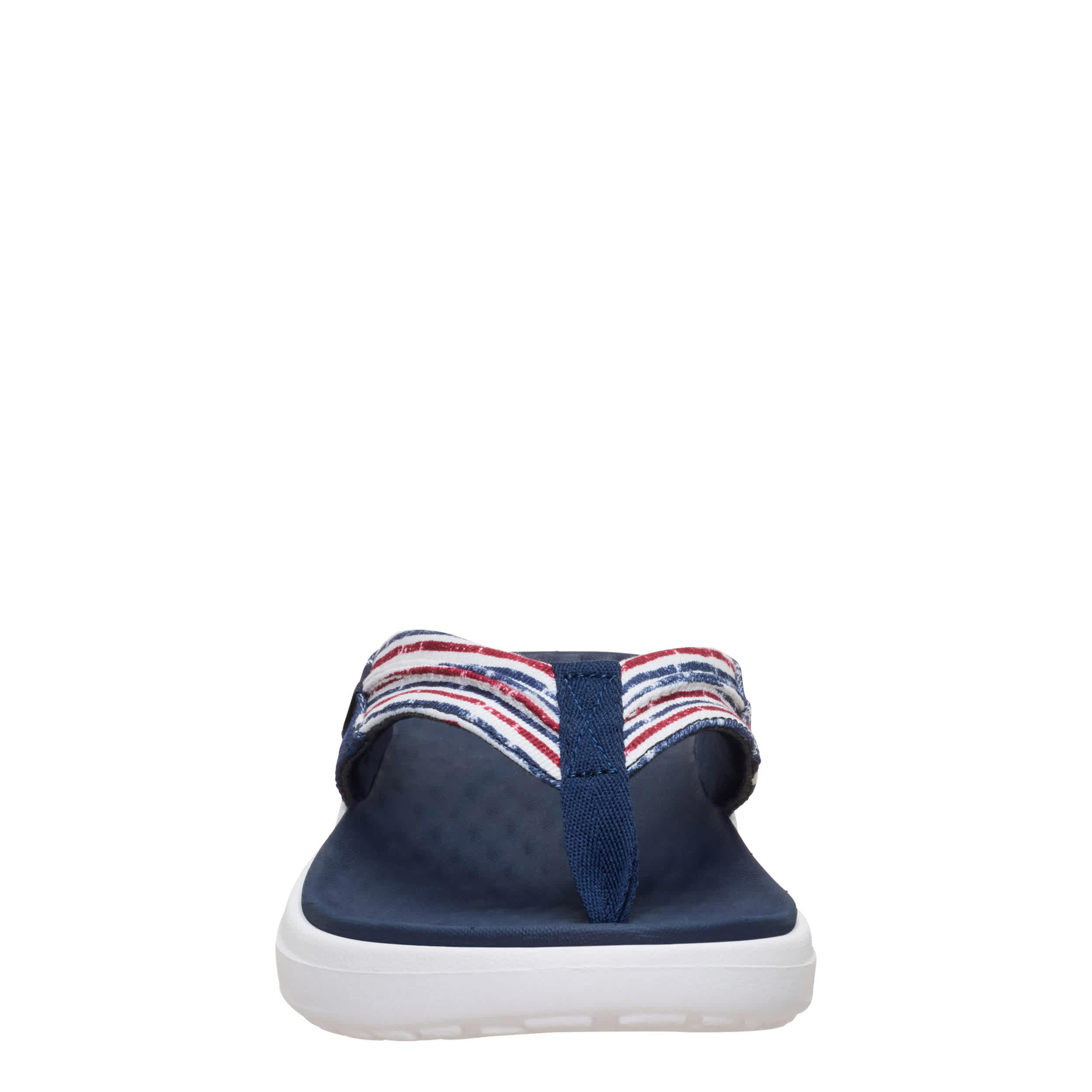HEYDUDE-MENS FINN AMERICANA FLIP FLOP SANDAL-BLUE & 