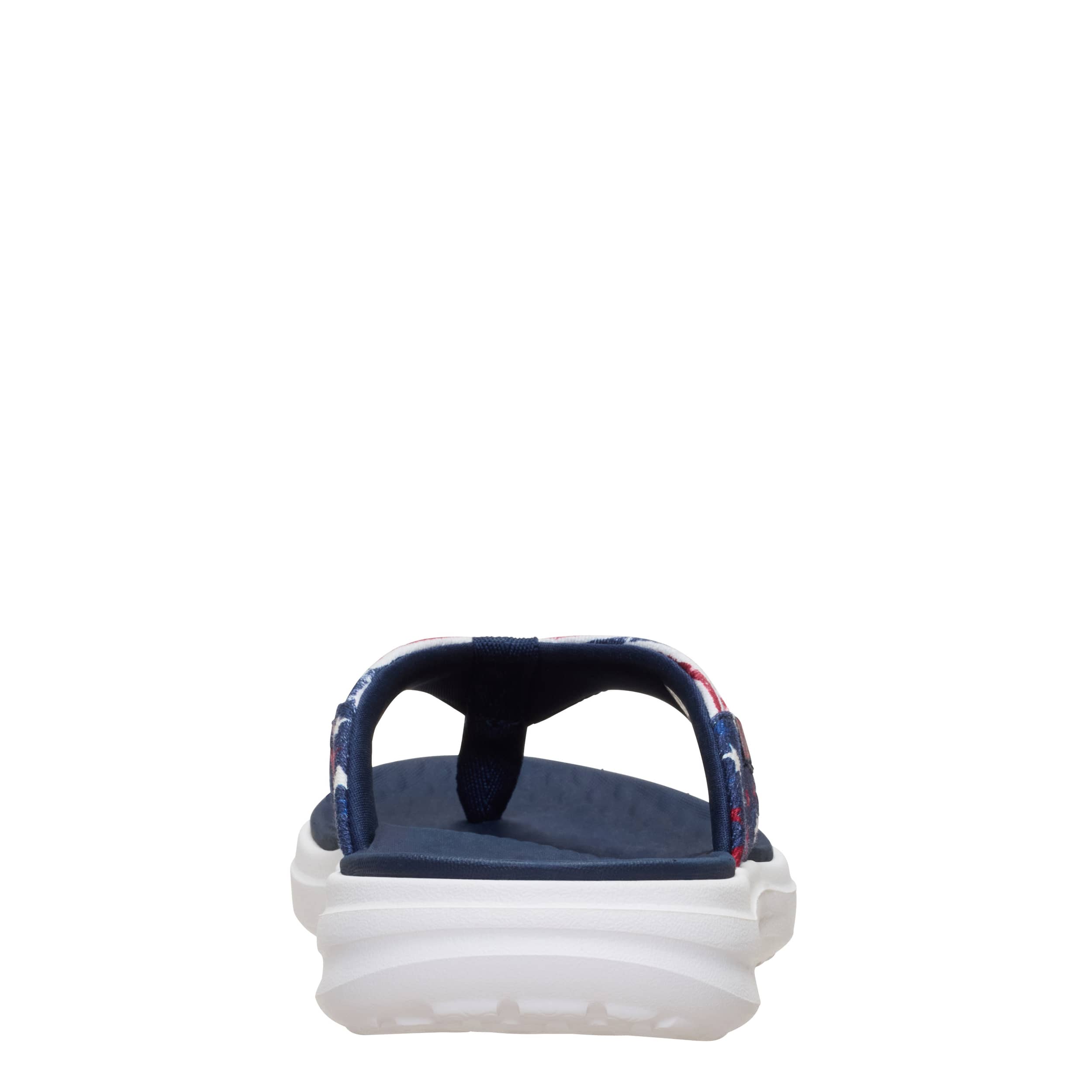 HEYDUDE-MENS FINN AMERICANA FLIP FLOP SANDAL-BLUE & 