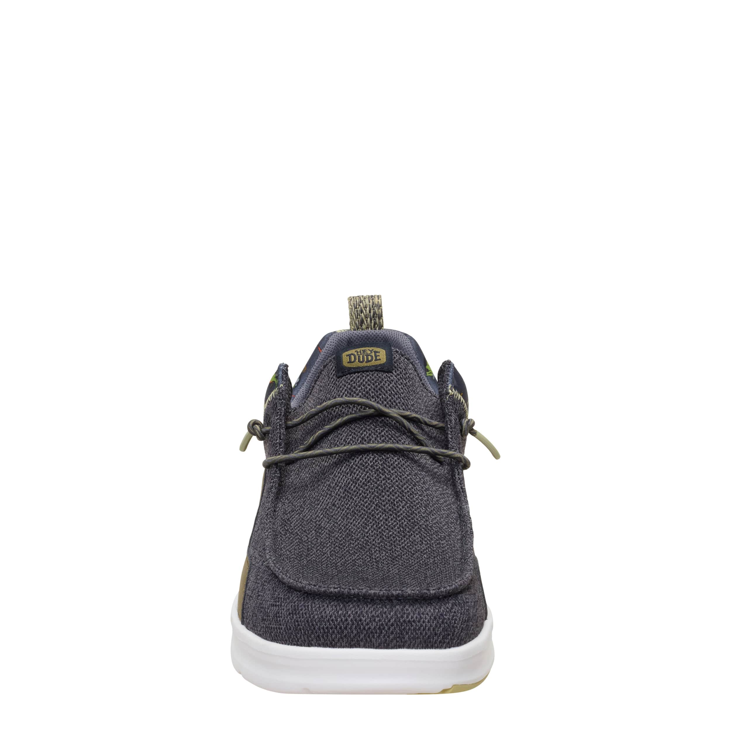 HEYDUDE-MENS WALLY HEY2O SLIP ON SNEAKER-BLACK & MULTICOLOR