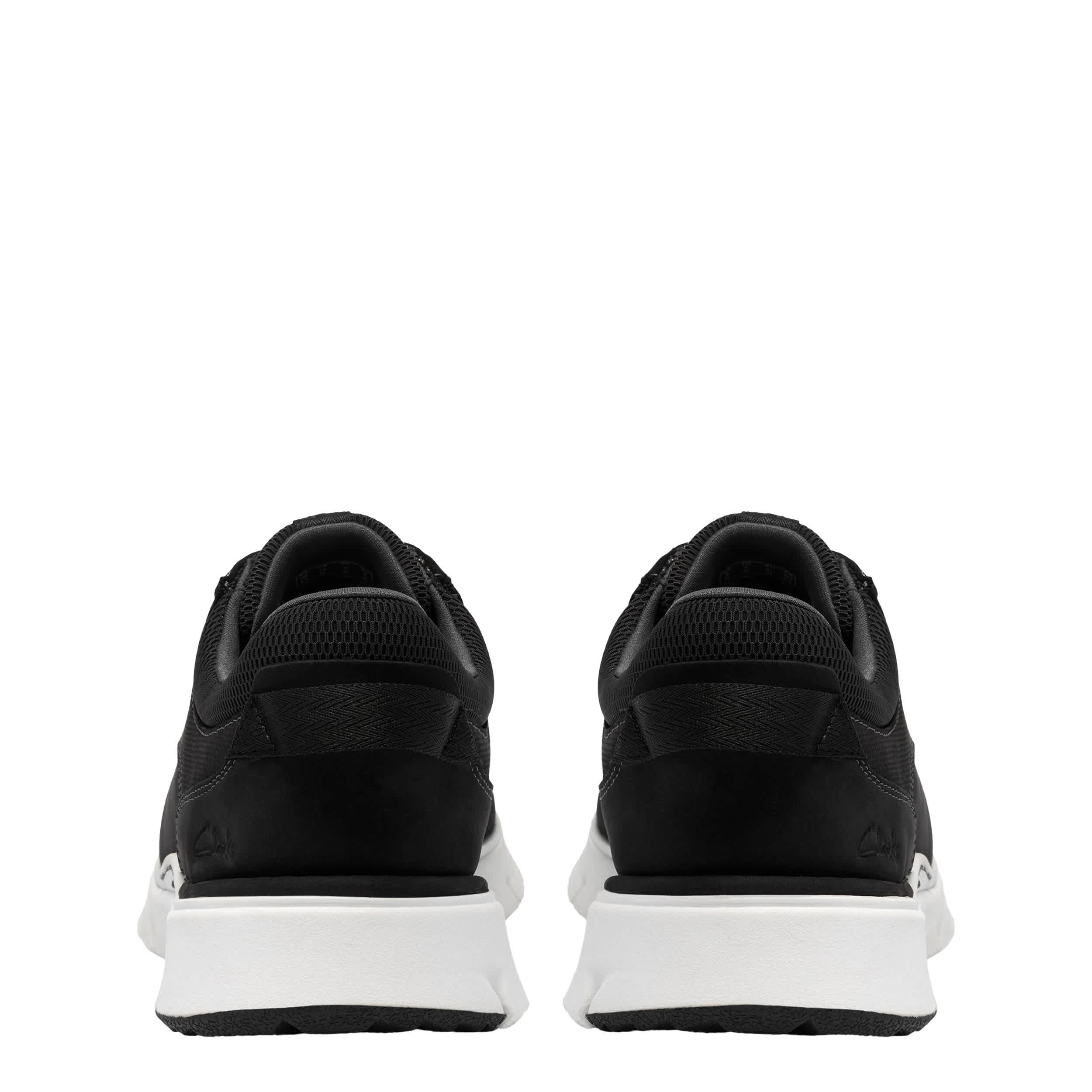 CLARKS-MENS STEP 365 PLAIN SNEAKER-BLACK & 