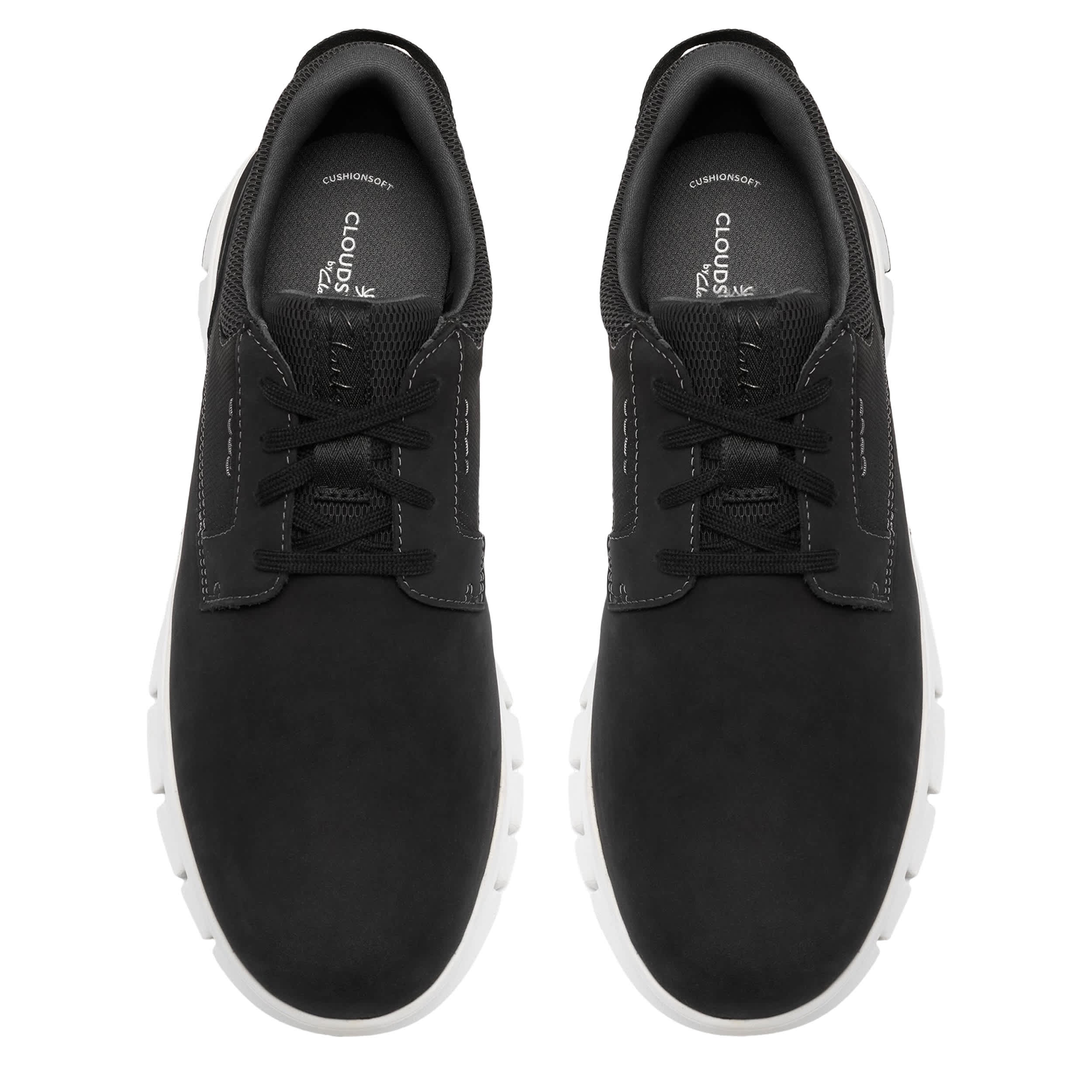 CLARKS-MENS STEP 365 PLAIN SNEAKER-BLACK & 