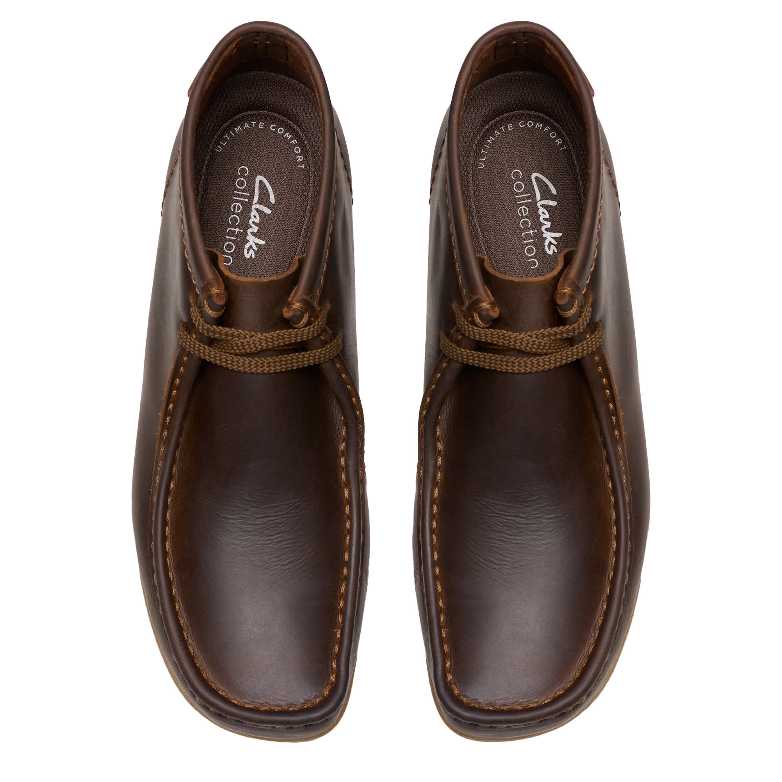 CLARKS-MENS WALLASTON CHUKKA BOOT-DARK BROWN & 