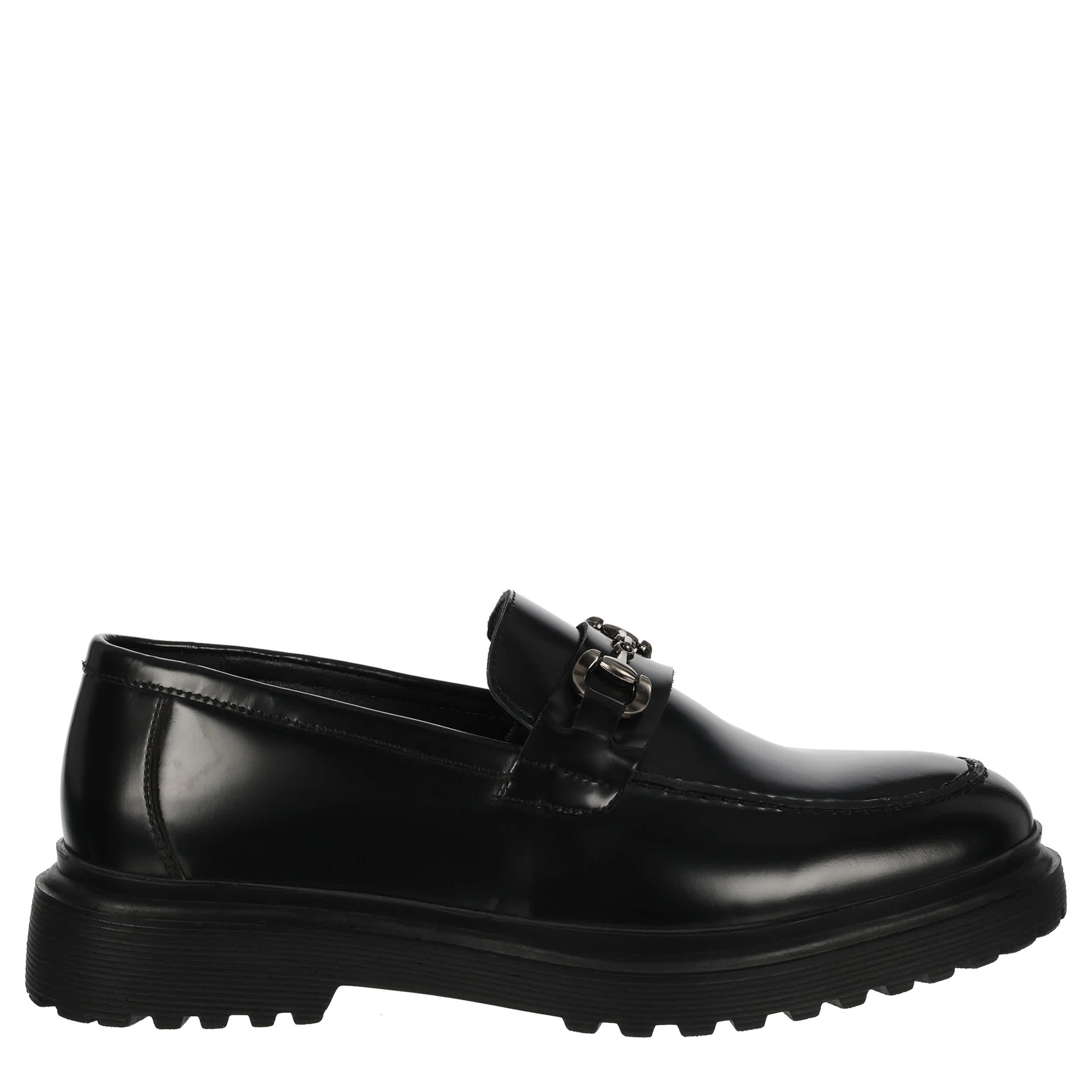 RESTORATION-MENS MORAL BIT LOAFER-BLACK & 