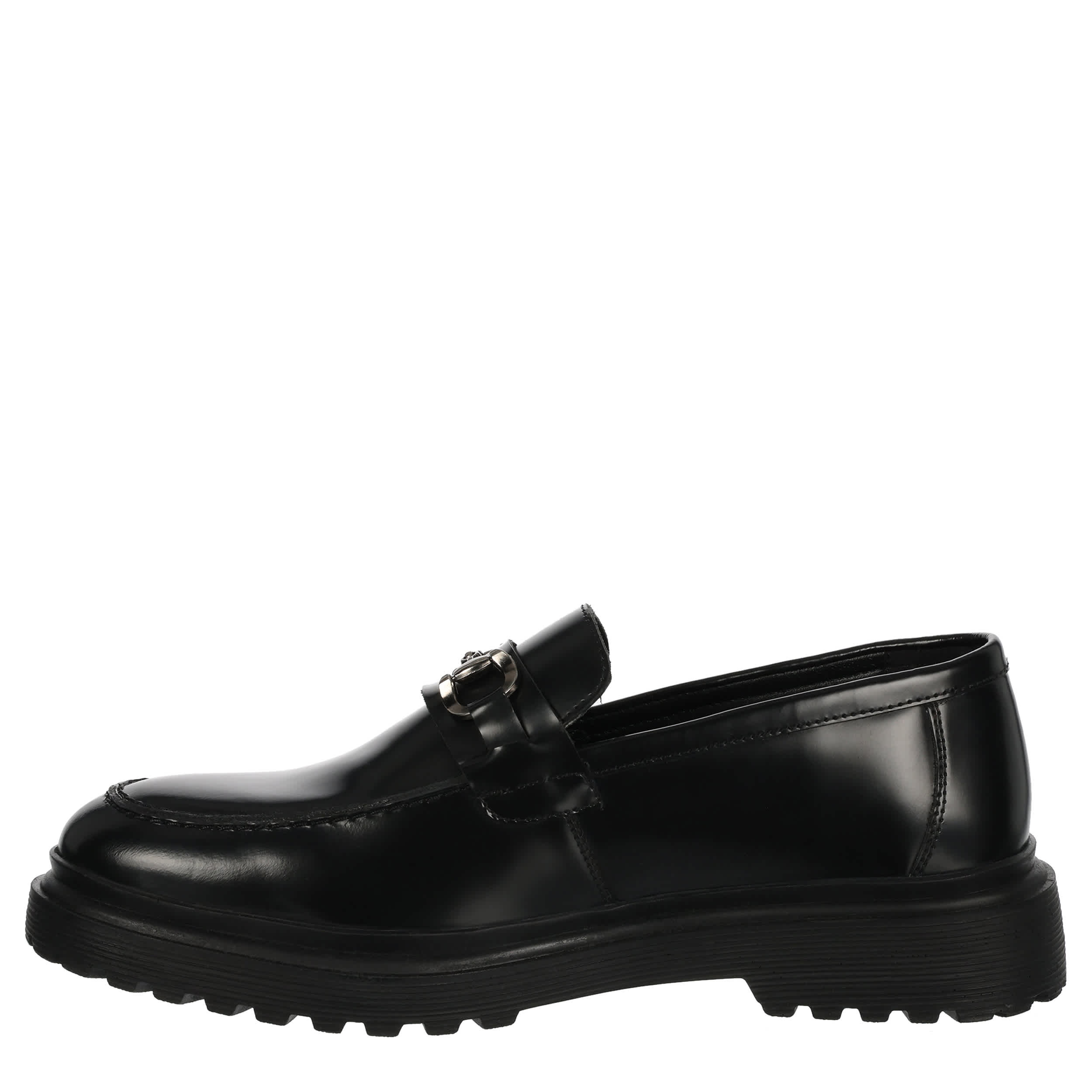 RESTORATION-MENS MORAL BIT LOAFER-BLACK & 