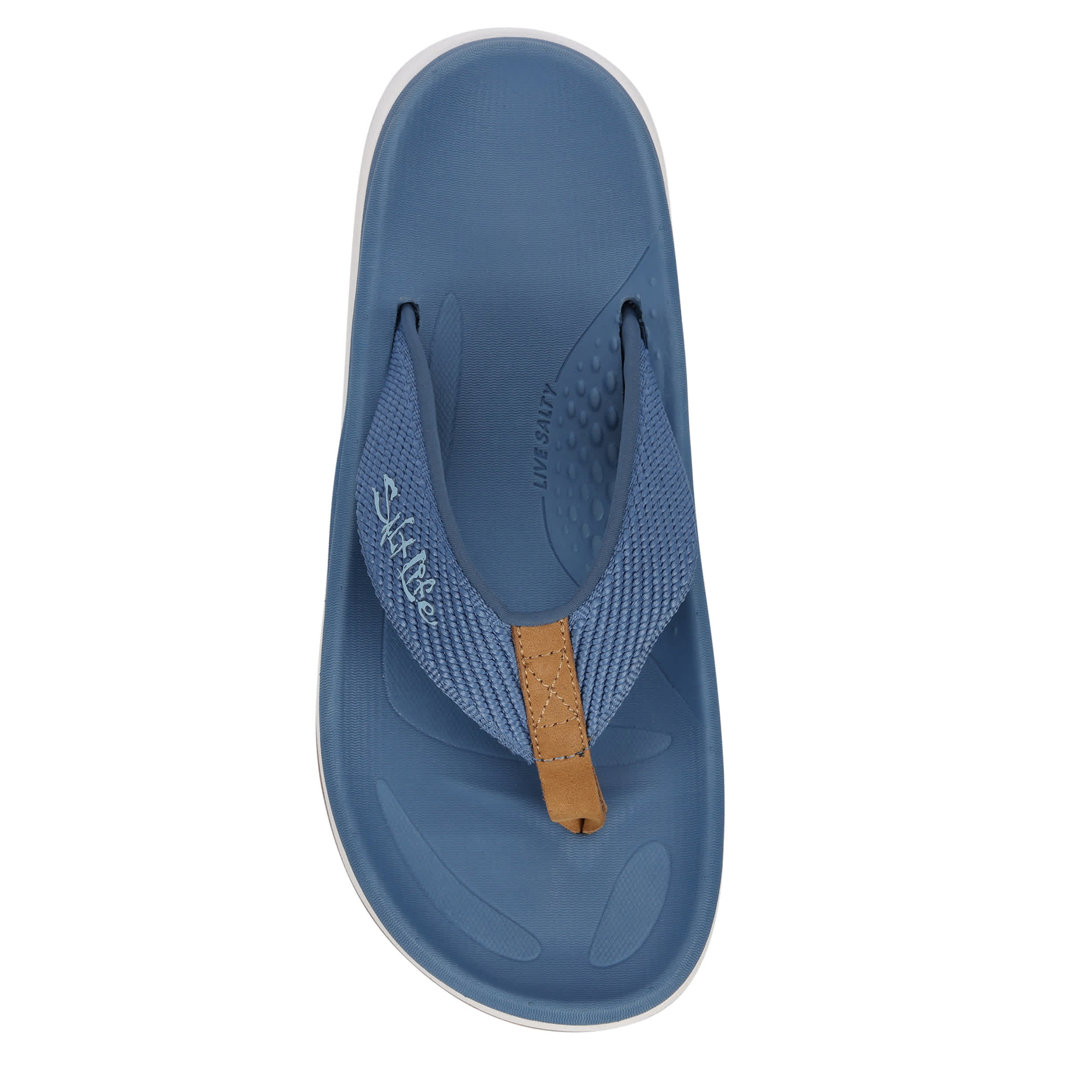 Salt Life-MENS THE SALTWATER FLIP FLOP SANDAL-BLUE & 