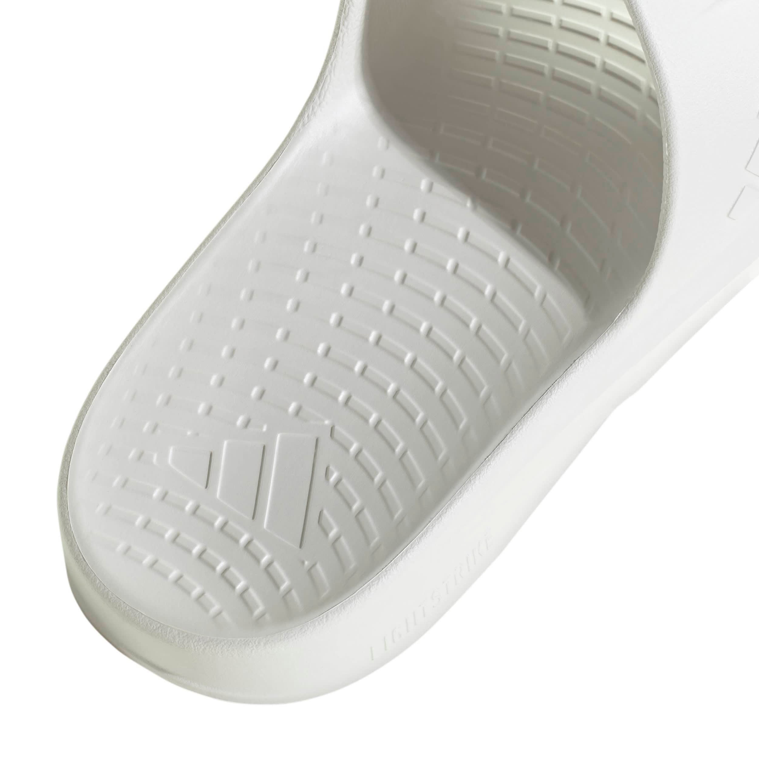 ADIDAS-WOMENS LIGHTSHIFT SLIDE SANDAL-WHITE & WHITE