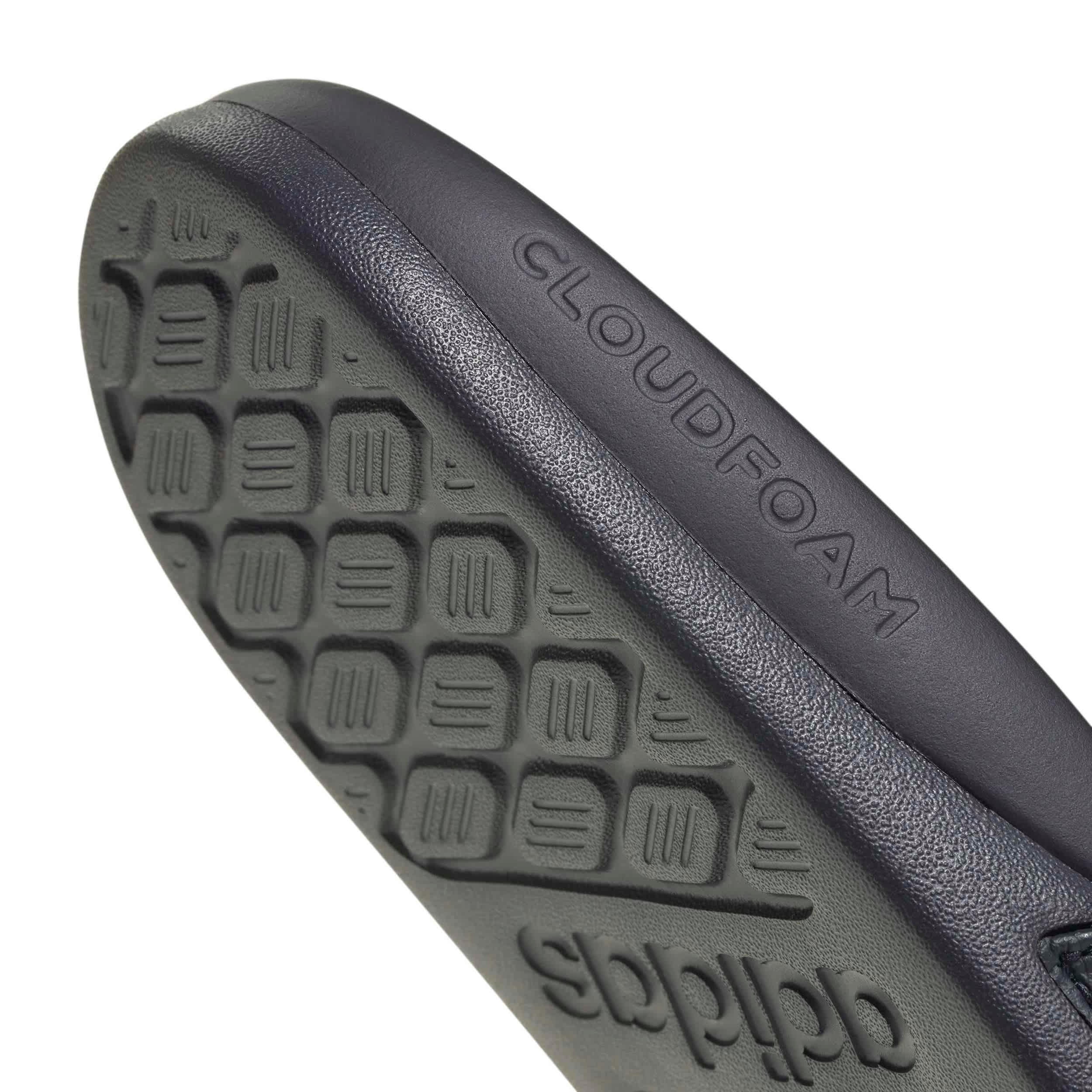 ADIDAS-WOMENS ADILETTE COMFORT 2.0 SLIDE SANDAL-NAVY & WHITE