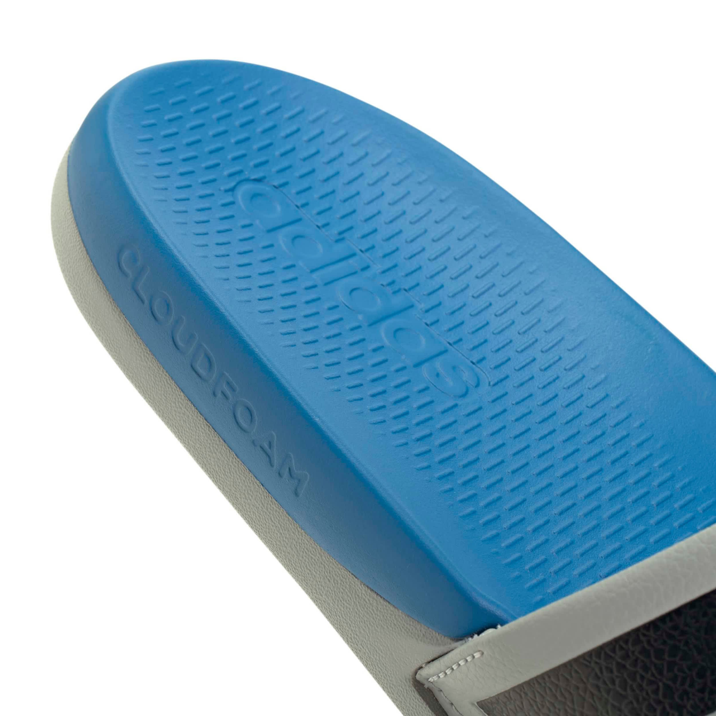 ADIDAS-WOMENS ADILETTE COMFORT 2.0 SLIDE SANDAL-GREY & BLACK