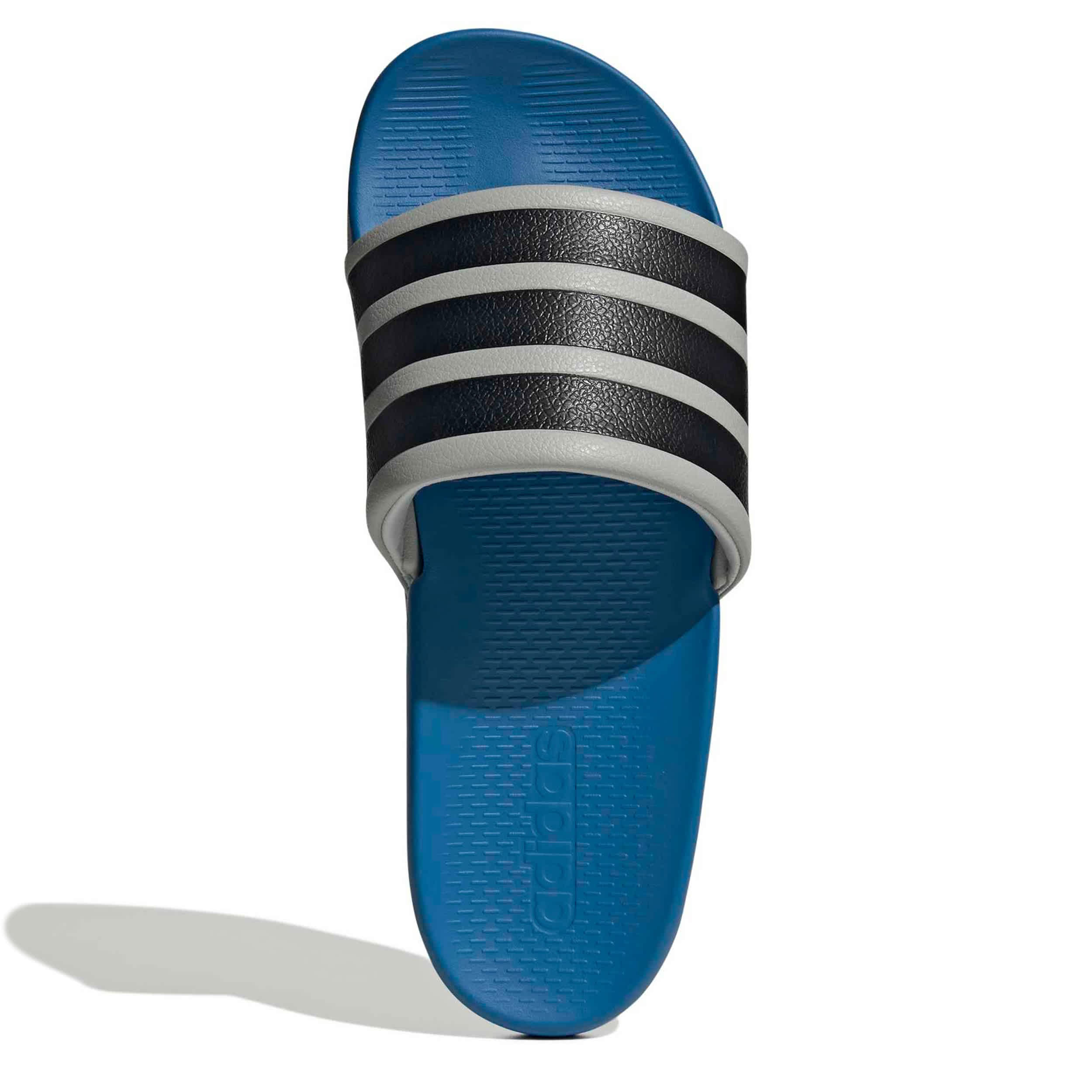 ADIDAS-WOMENS ADILETTE COMFORT 2.0 SLIDE SANDAL-GREY & BLACK