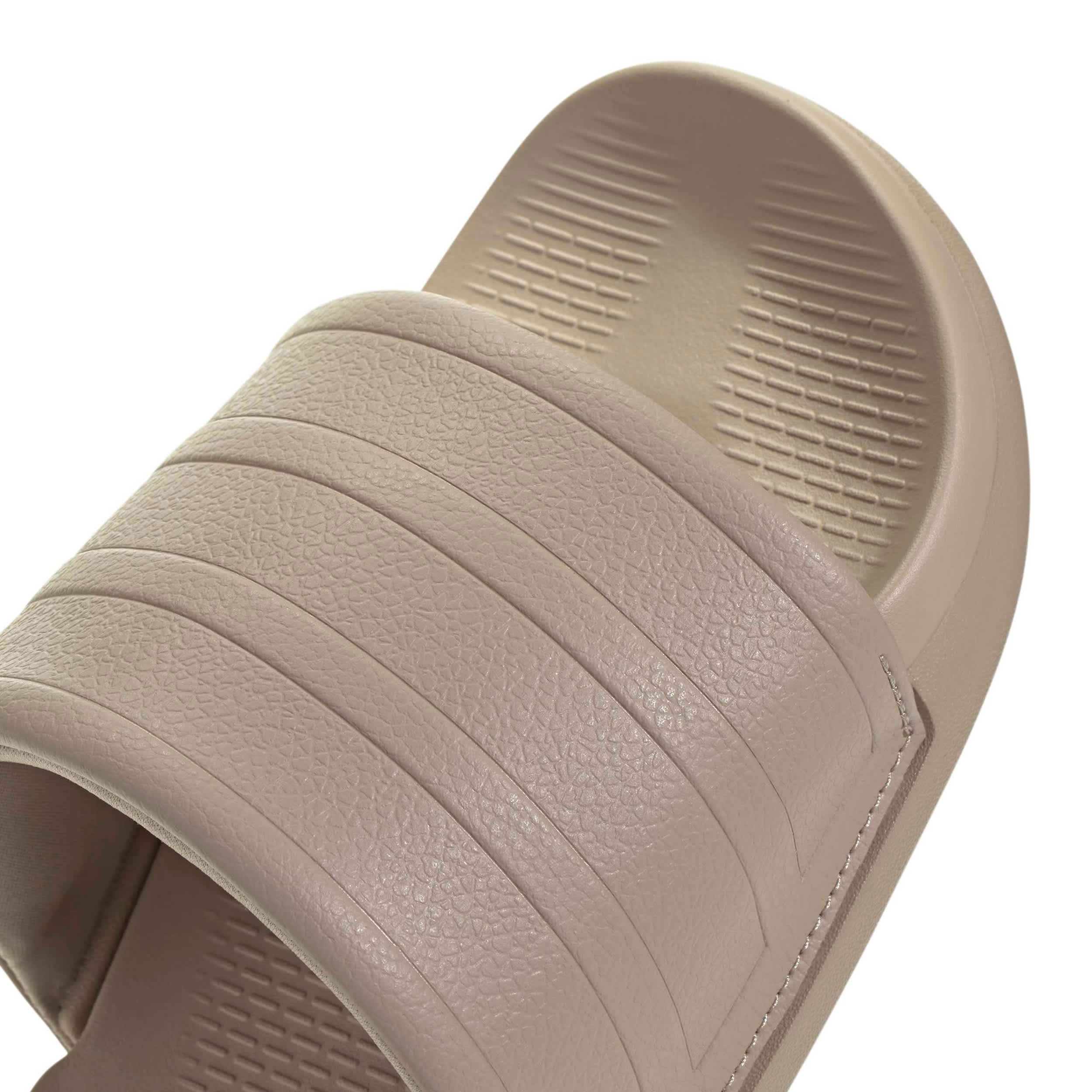 ADIDAS-WOMENS ADILETTE COMFORT 2.0 SLIDE SANDAL-GREY & BLACK