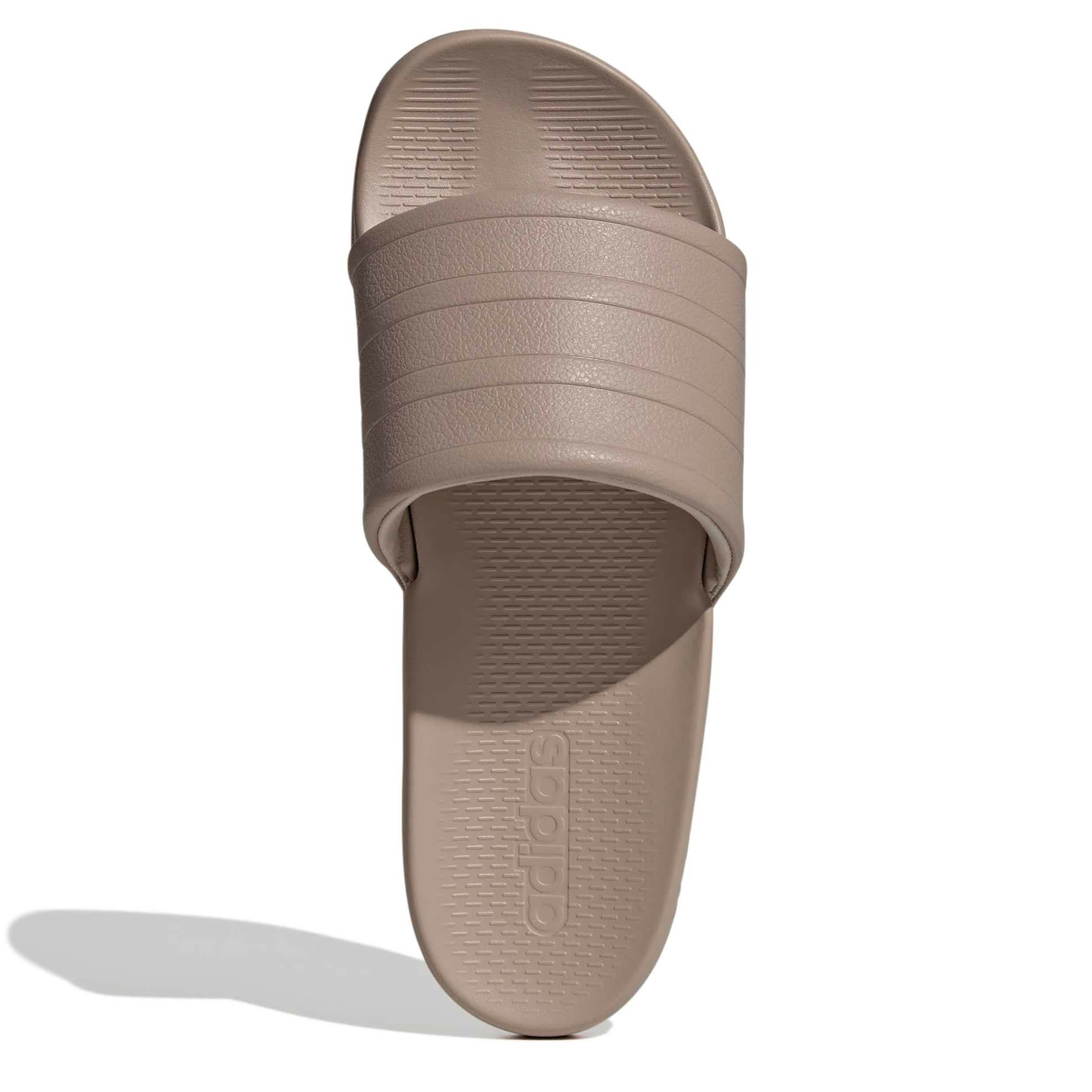 ADIDAS-WOMENS ADILETTE COMFORT 2.0 SLIDE SANDAL-GREY & BLACK