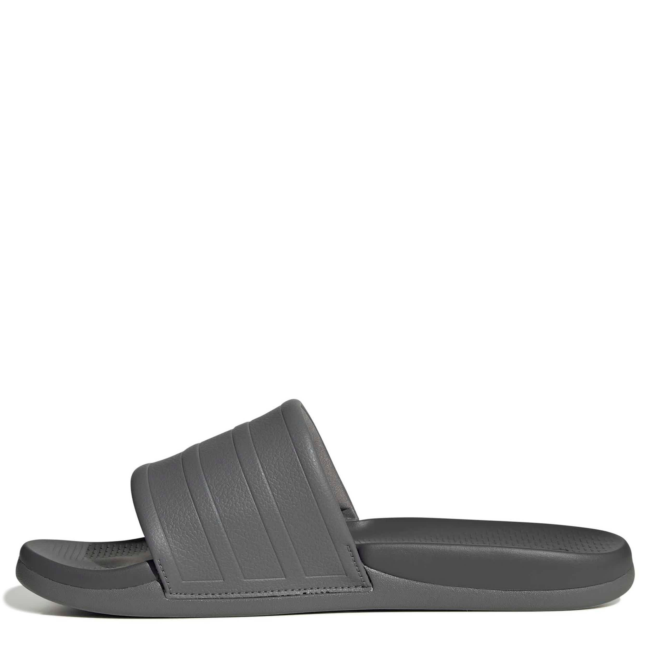 ADIDAS-WOMENS ADILETTE COMFORT 2.0 SLIDE SANDAL-GREY & GREY