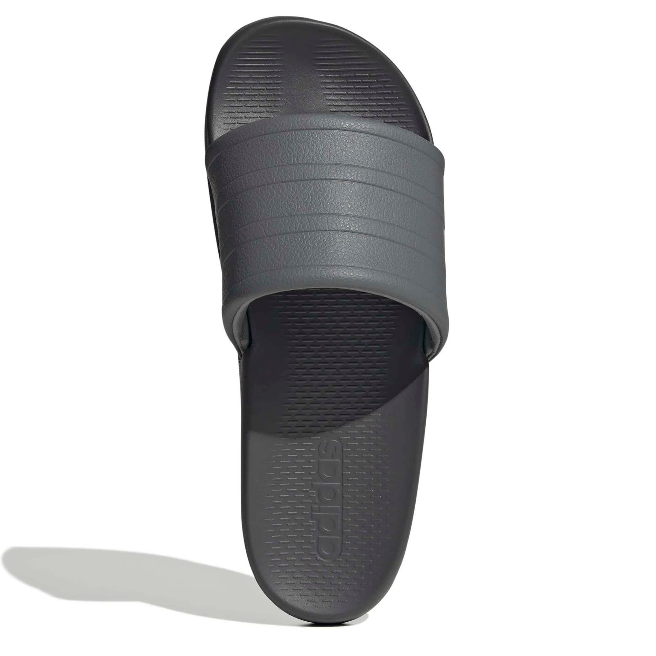ADIDAS-WOMENS ADILETTE COMFORT 2.0 SLIDE SANDAL-GREY & GREY