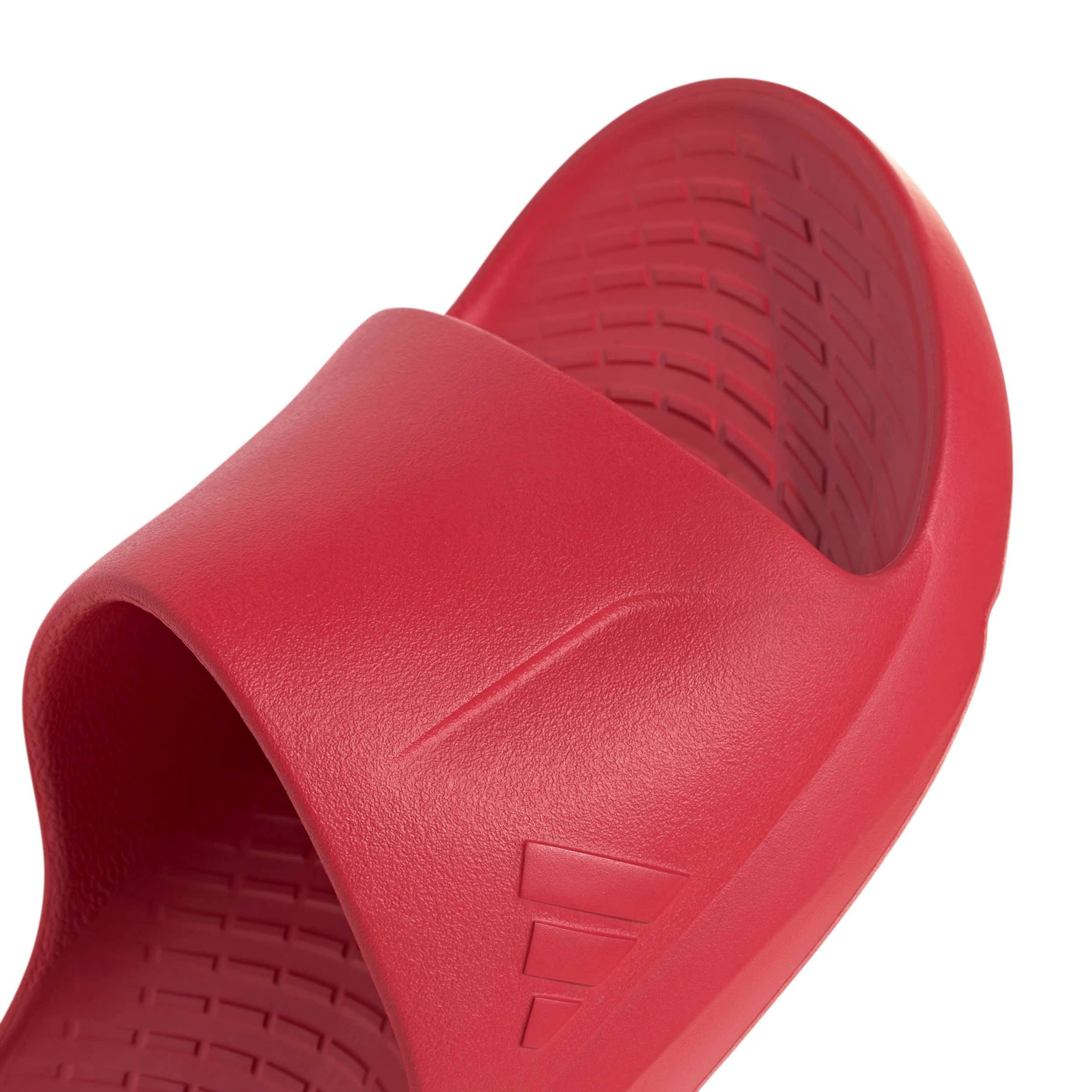 ADIDAS-WOMENS LIGHTSHIFT SLIDE SANDAL-RED & RED