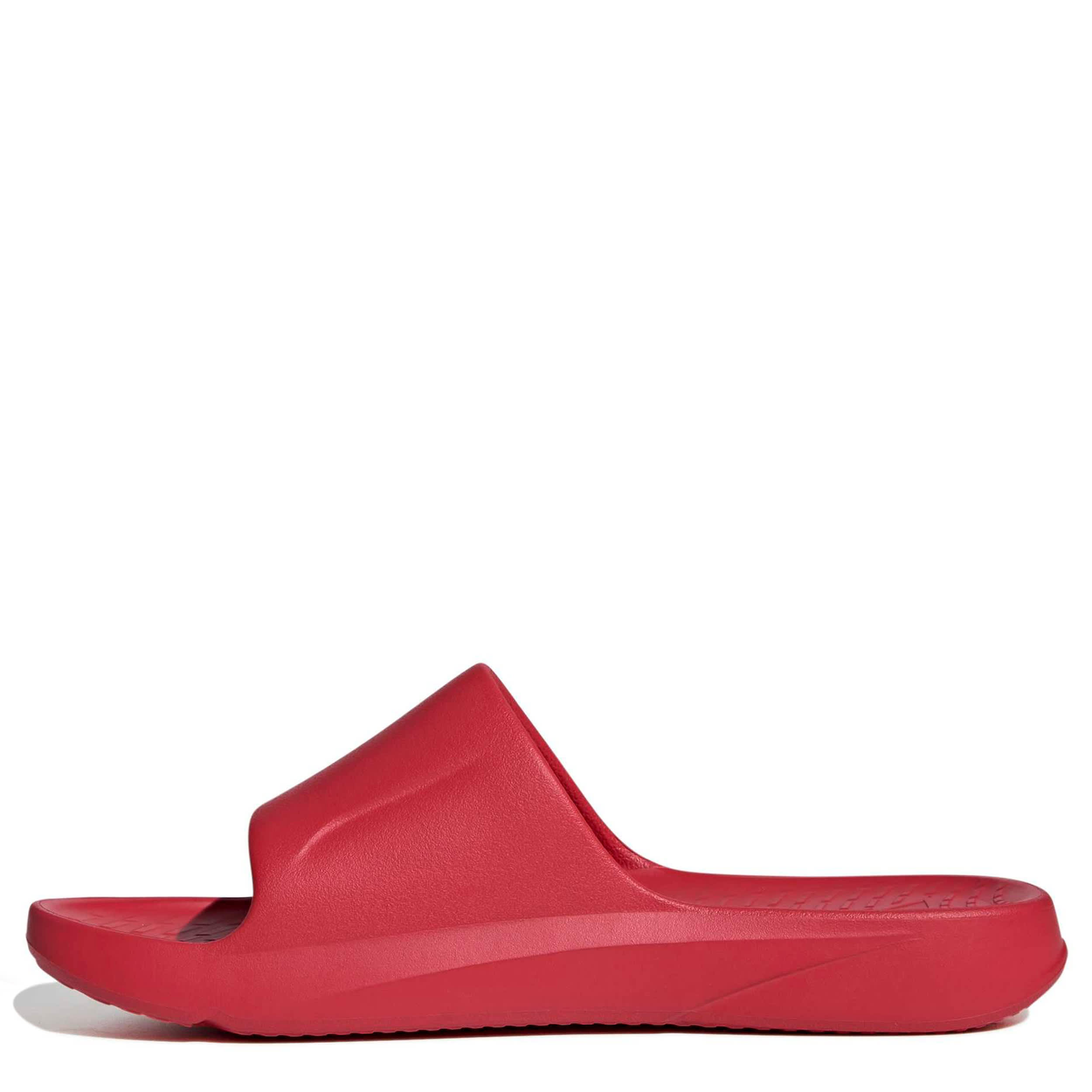 ADIDAS-WOMENS LIGHTSHIFT SLIDE SANDAL-RED & RED