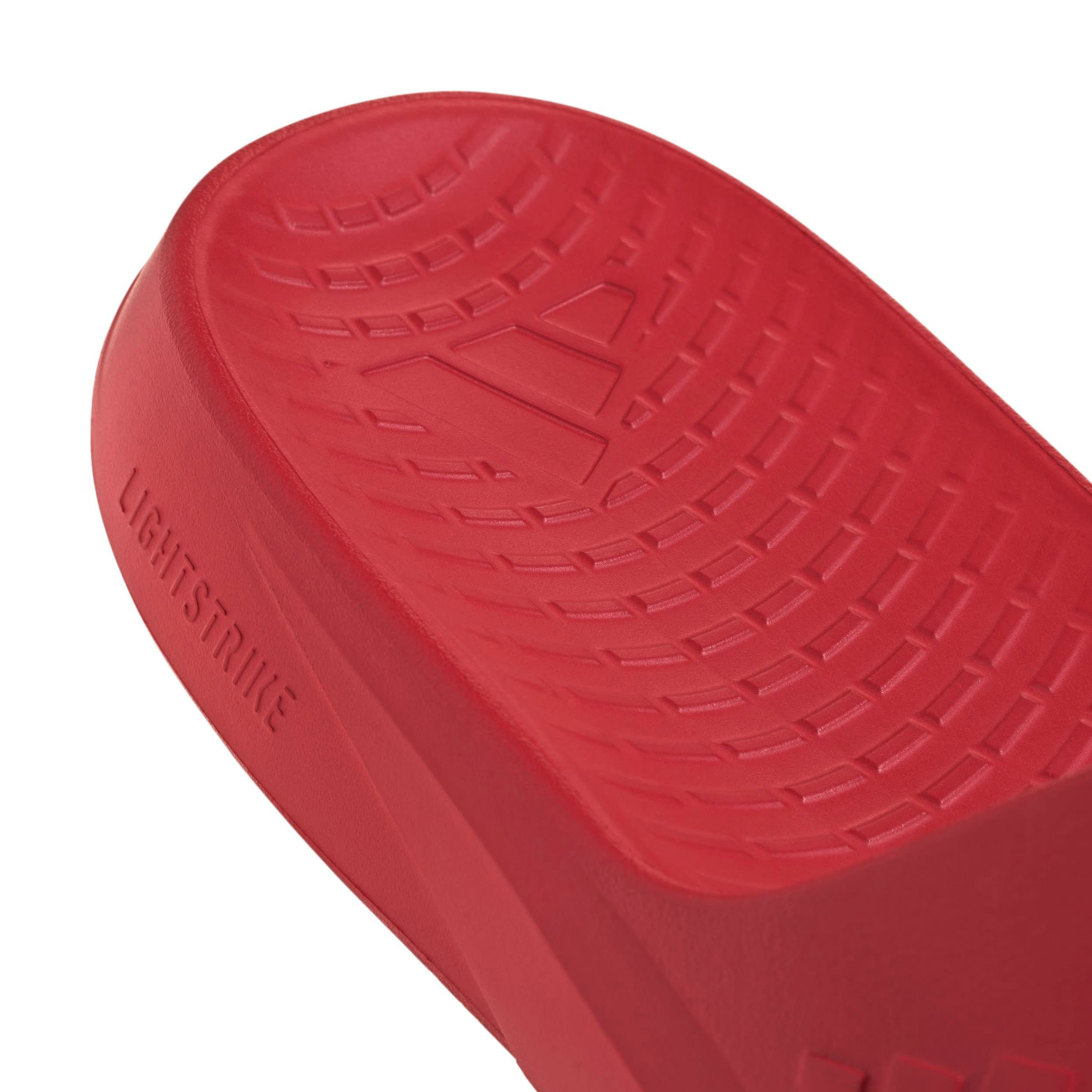ADIDAS-WOMENS LIGHTSHIFT SLIDE SANDAL-RED & RED
