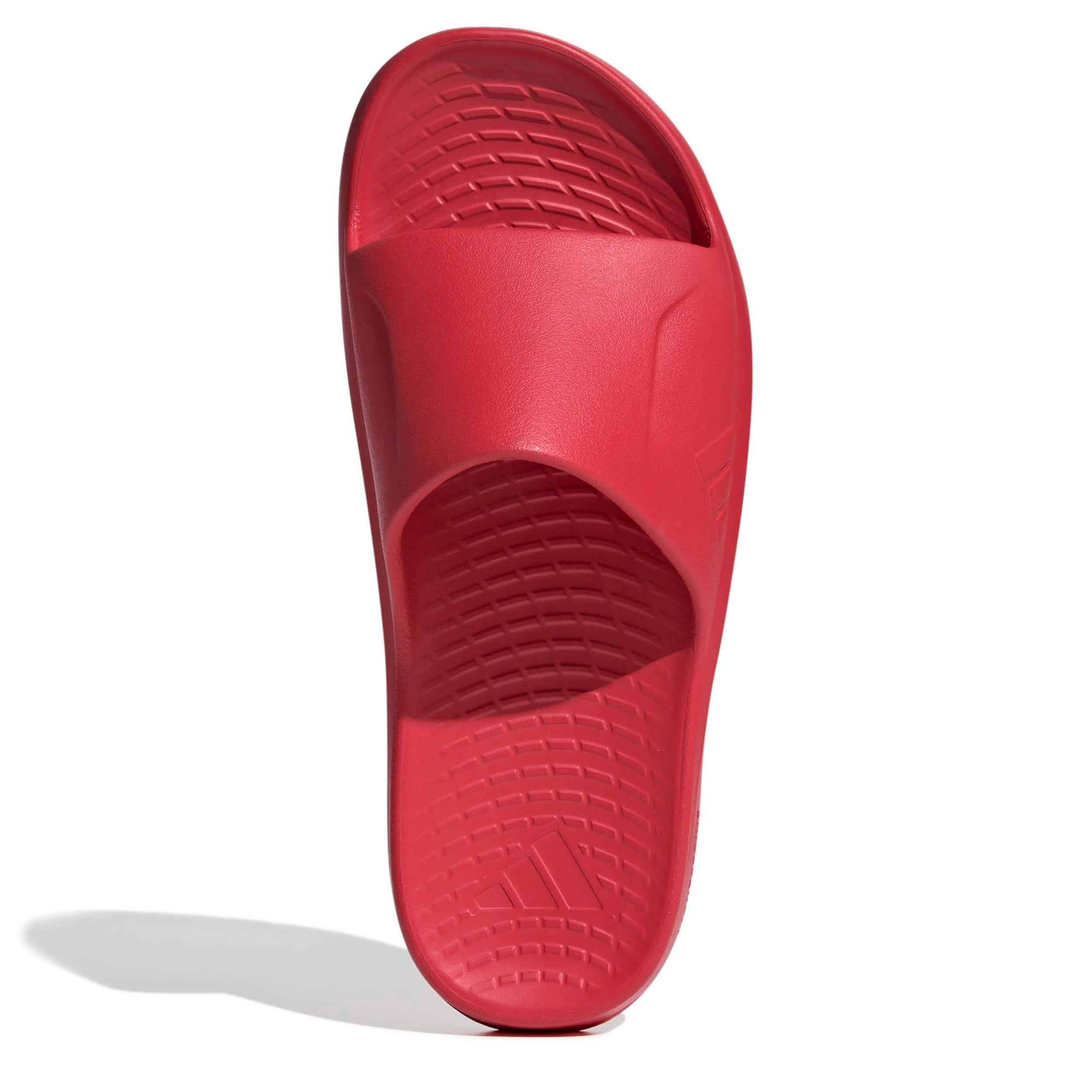 ADIDAS-WOMENS LIGHTSHIFT SLIDE SANDAL-RED & RED