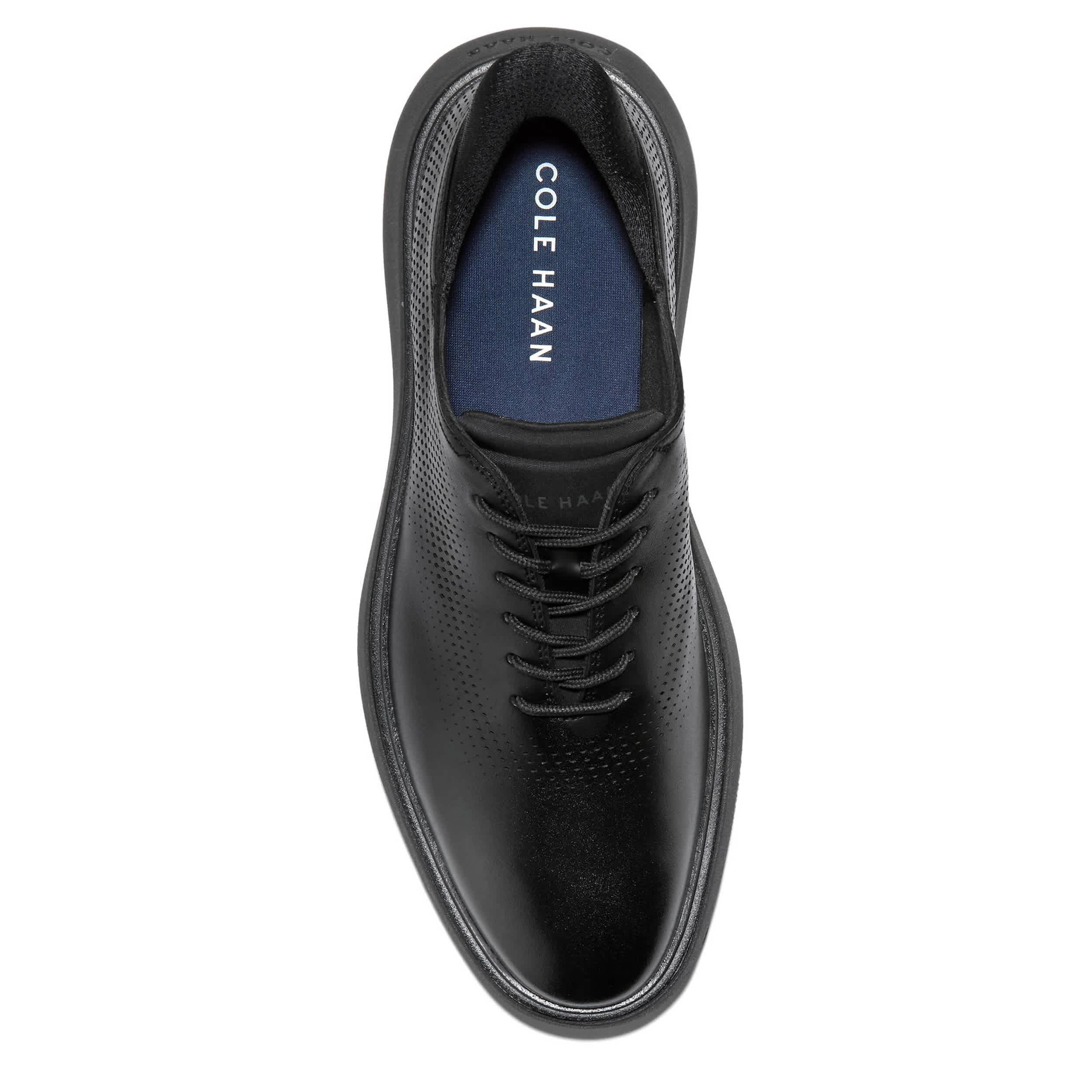 COLE HAAN-MENS GRAND PHAZE LASER OXFORD-BLACK & 